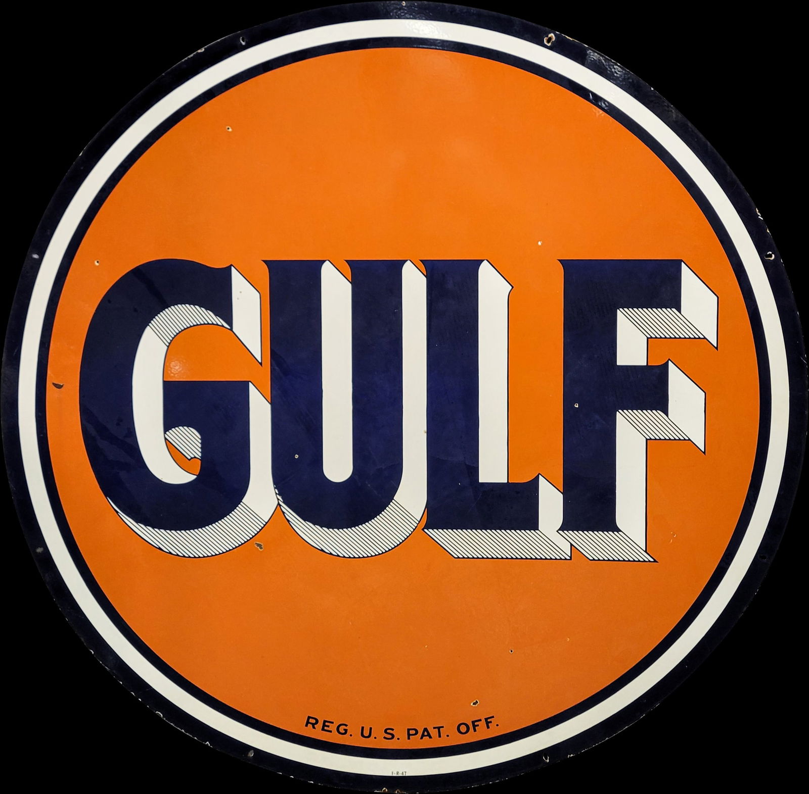 Gulf Dealer Double Sided Porcelain Sign (1 of 2)