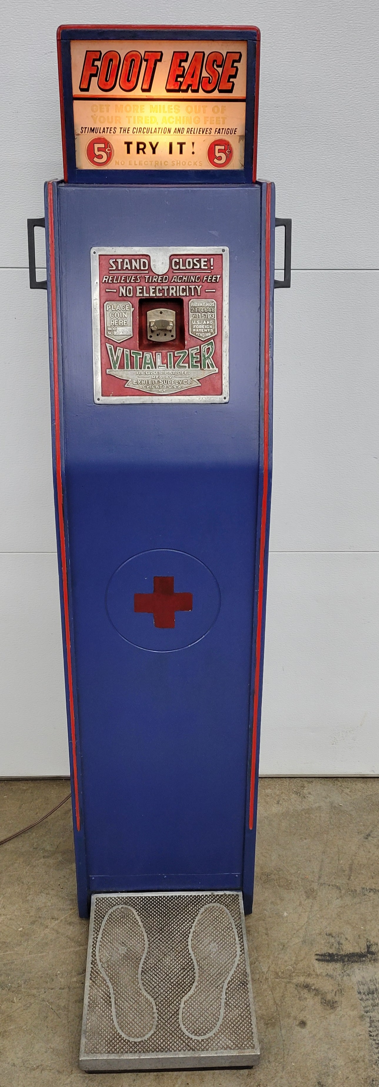 Restored Vitalizer Foot Massager Coin Operated Arcade Machine (1 of 4)
