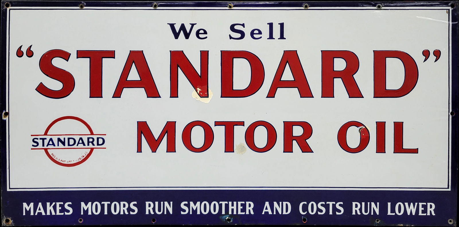 We Sell Standard Motor Oil Single Sided Porcelain Sign (1 of 2)