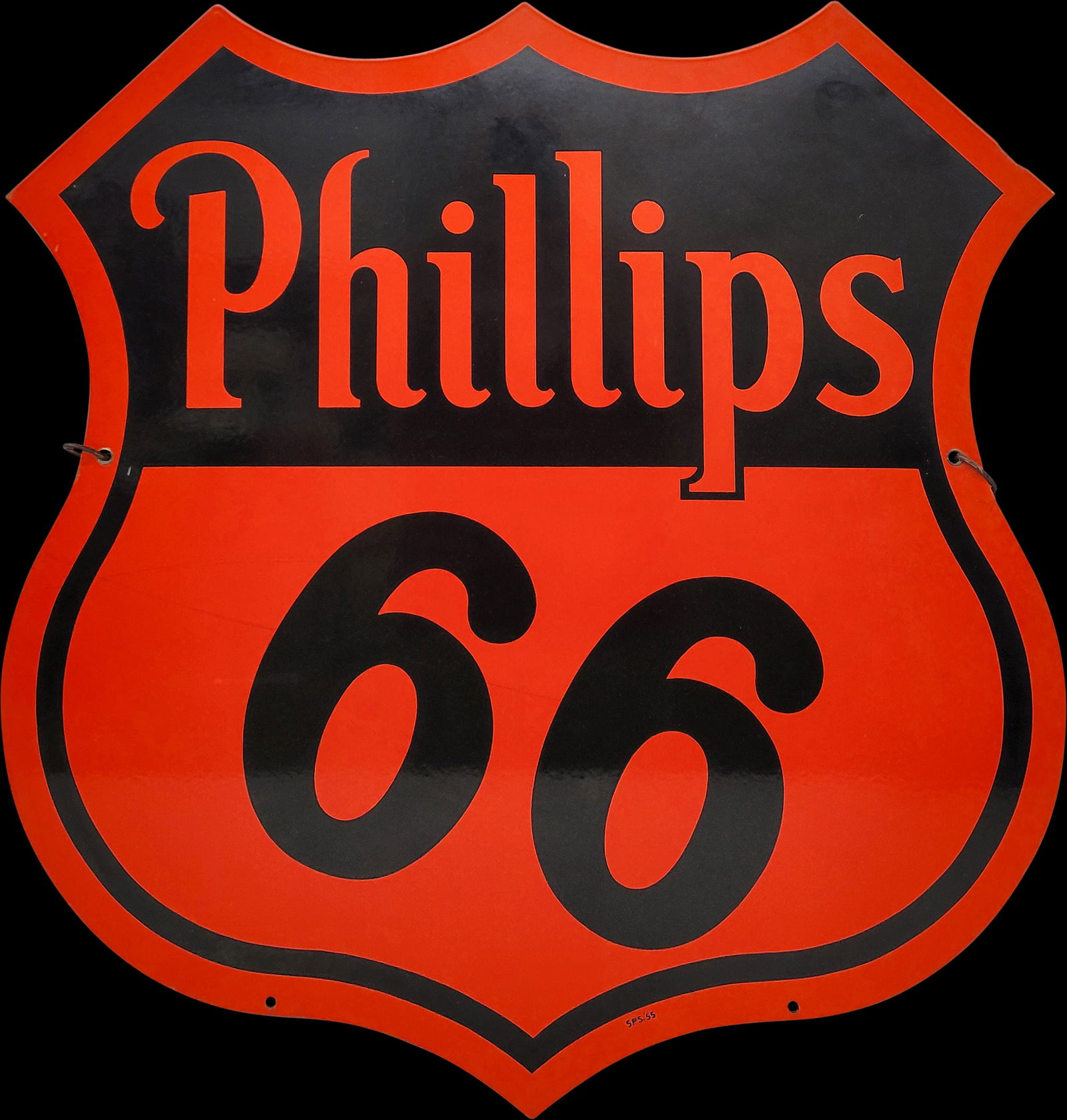 Phillips 66 Double Sided Porcelain Shield Sign (1 of 2)