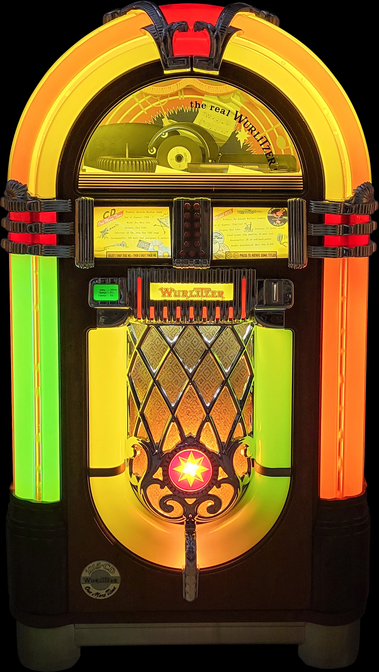 1988 Wurlitzer 1015 OMT Bubbler Jukebox (1 of 5)