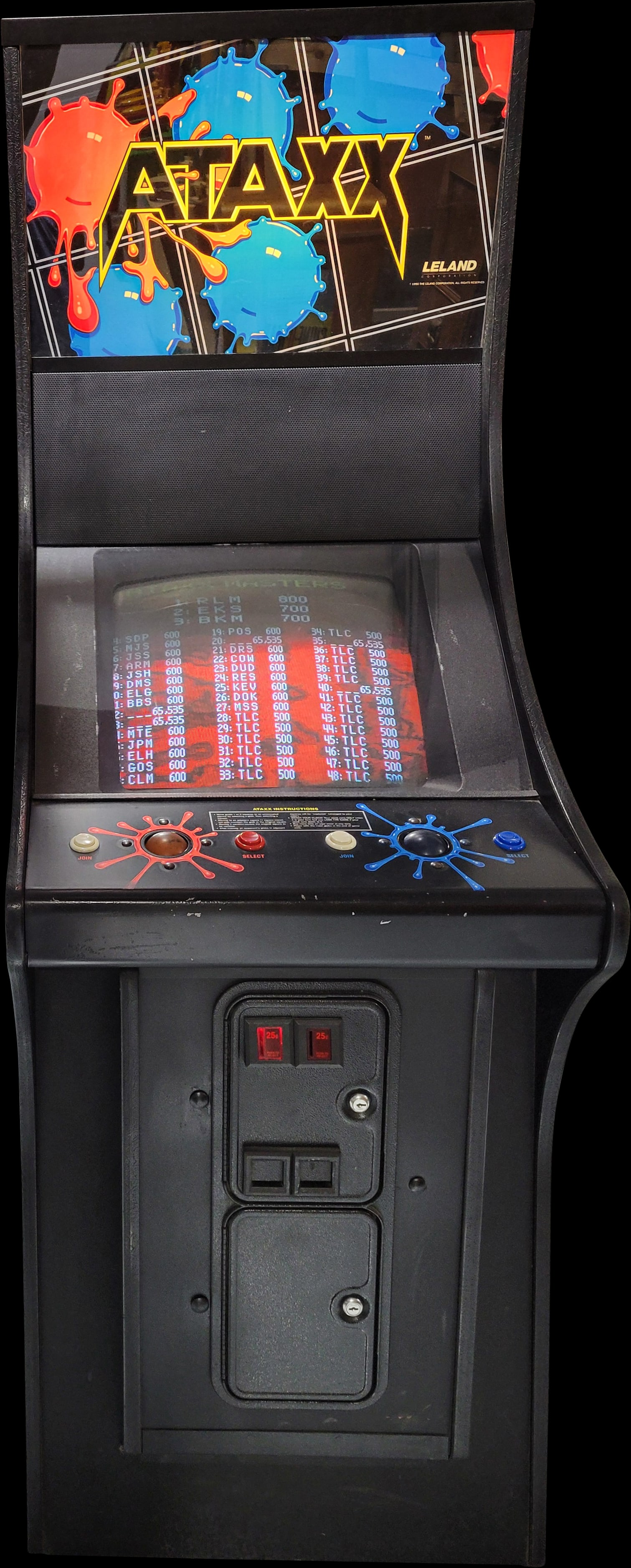 Leland Ataxx Coin Op Video Arcade Game (1 of 2)