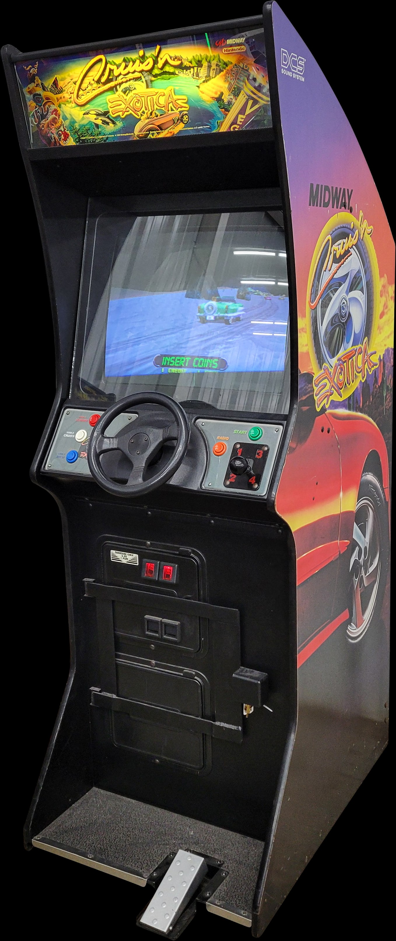 Midway Nintendo Cruis'n Exotica Coin Op Video Arcade Game (1 of 2)