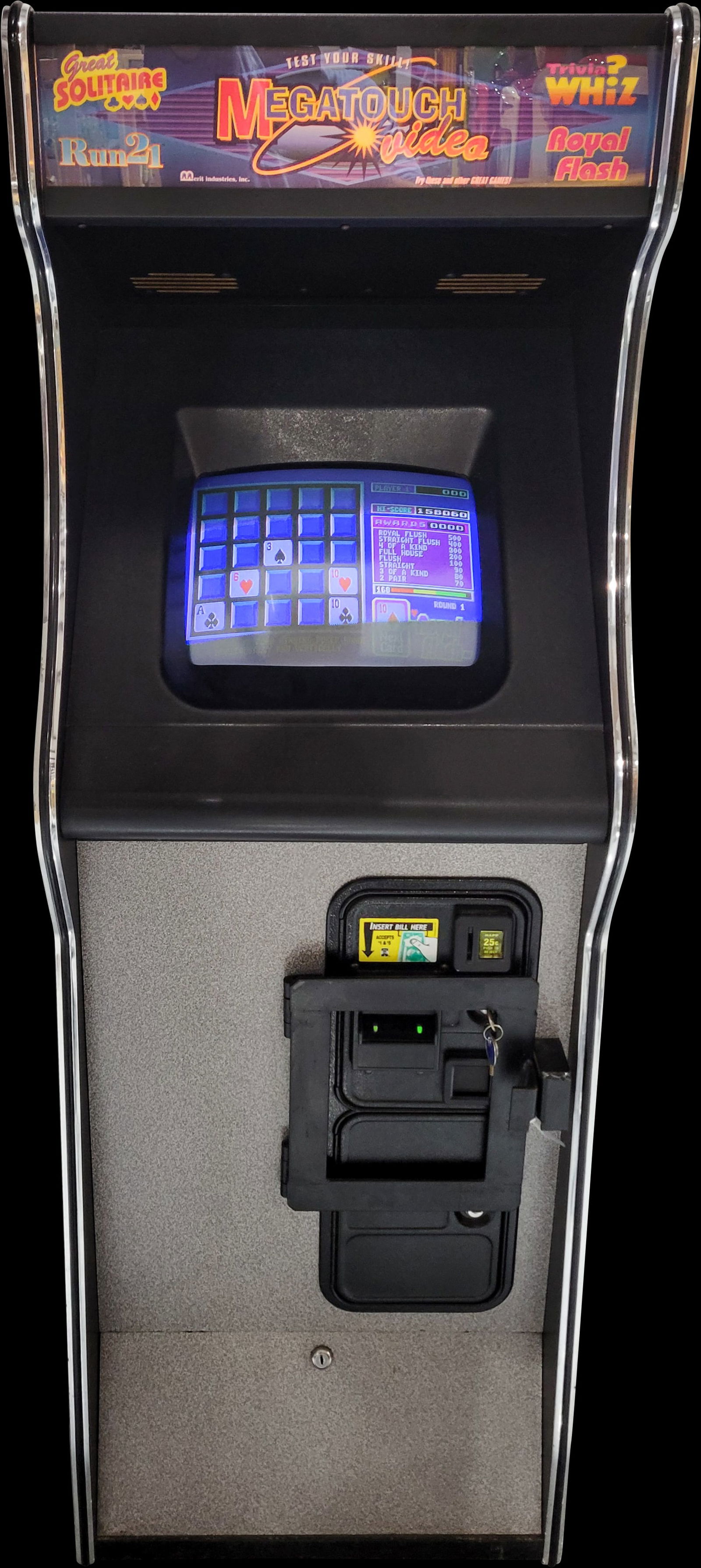 Megatouch Video Multi Card Game Coin Op Arcade Game (1 of 2)