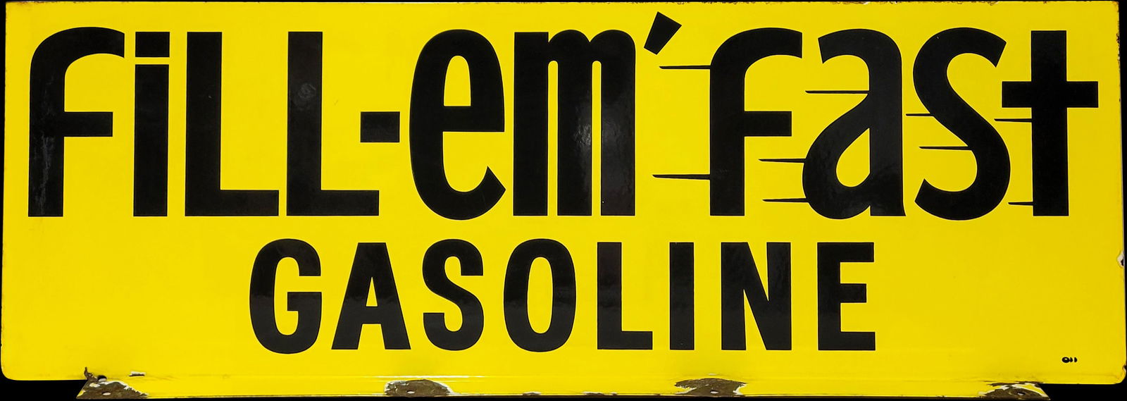 Fill -Em' Fast Gasoline Double Sided Sign (1 of 2)