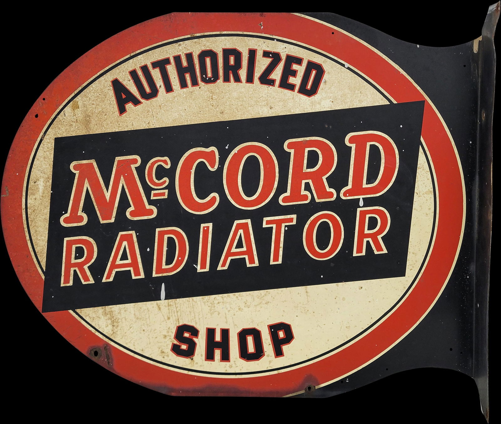 McCord Radiator Shop Metal Flange Sign (1 of 2)