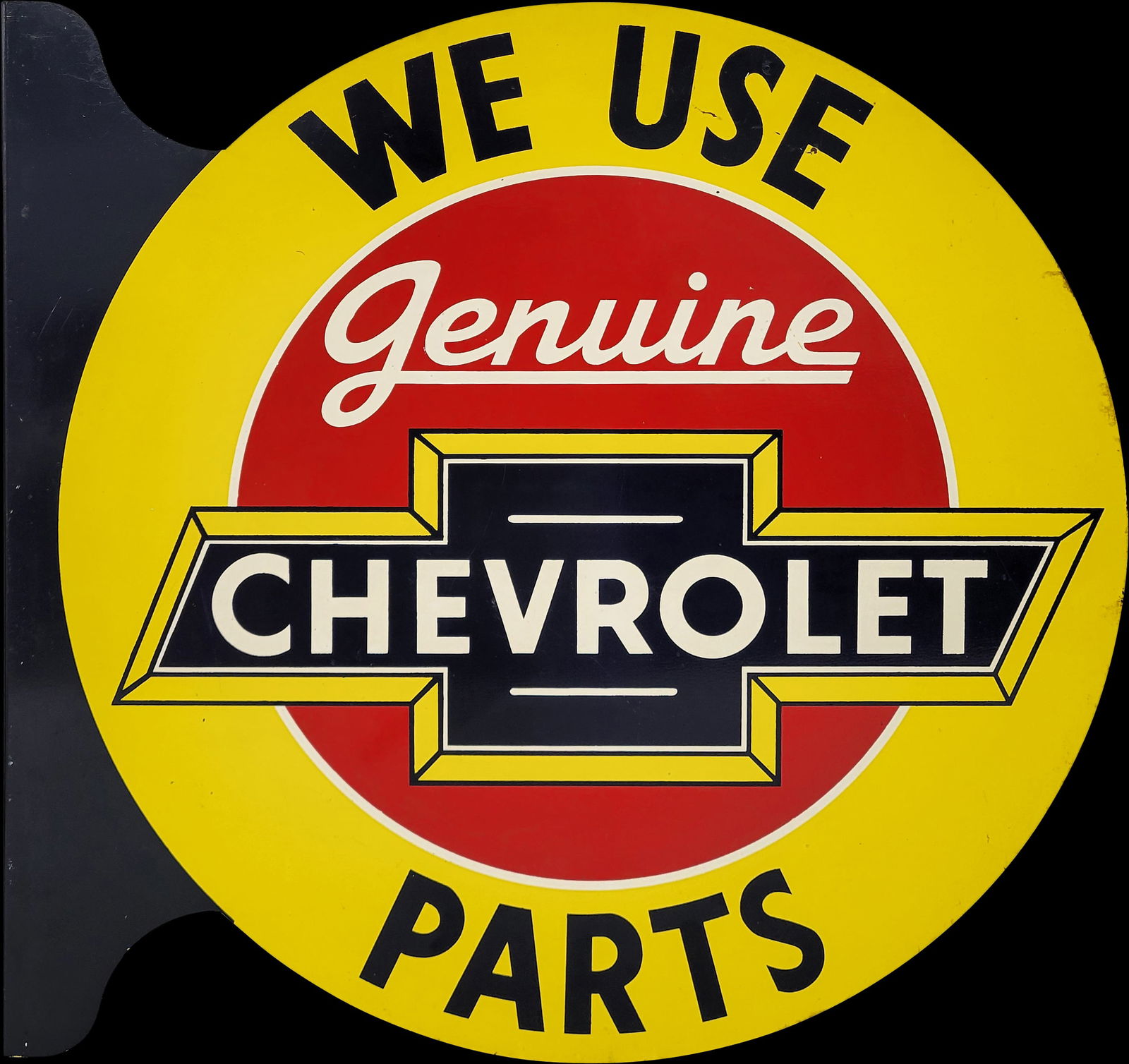 Genuine Chevrolet Parts Metal Flange Sign (1 of 2)