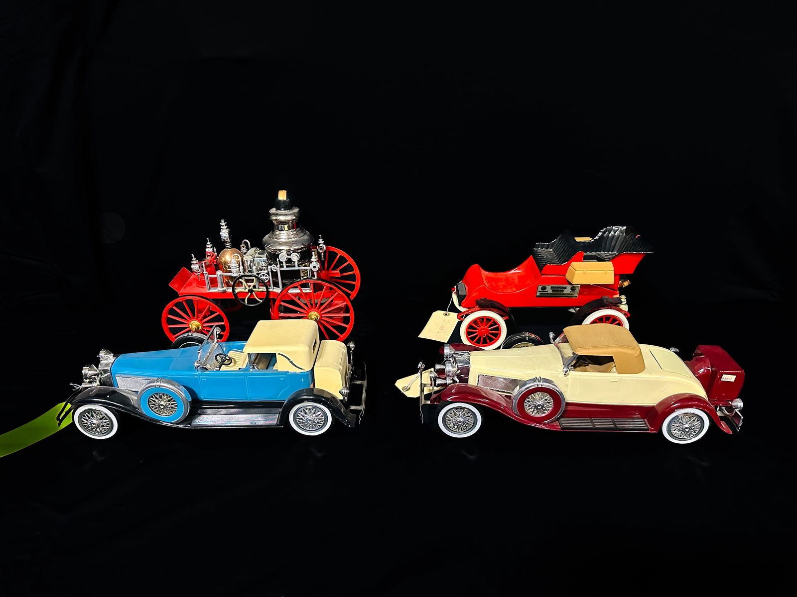 4 Jim Beam 1934 Duesenberg Model J 1935 Model J Ford fire truck Decanter (1 of 3)