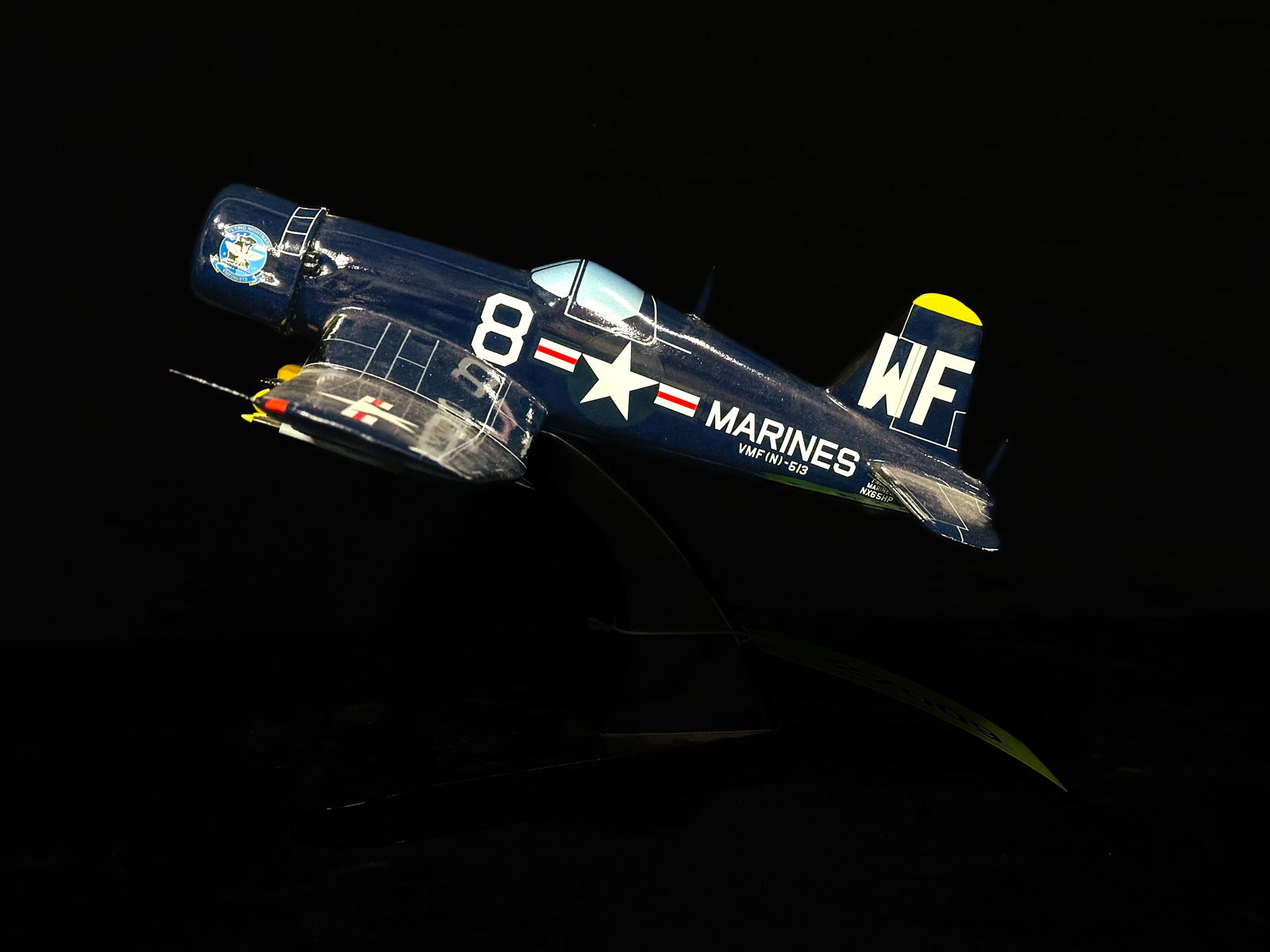 USMC Chance Vought F4U-5N Night Corsair WWII model SC airplane (1 of 2)