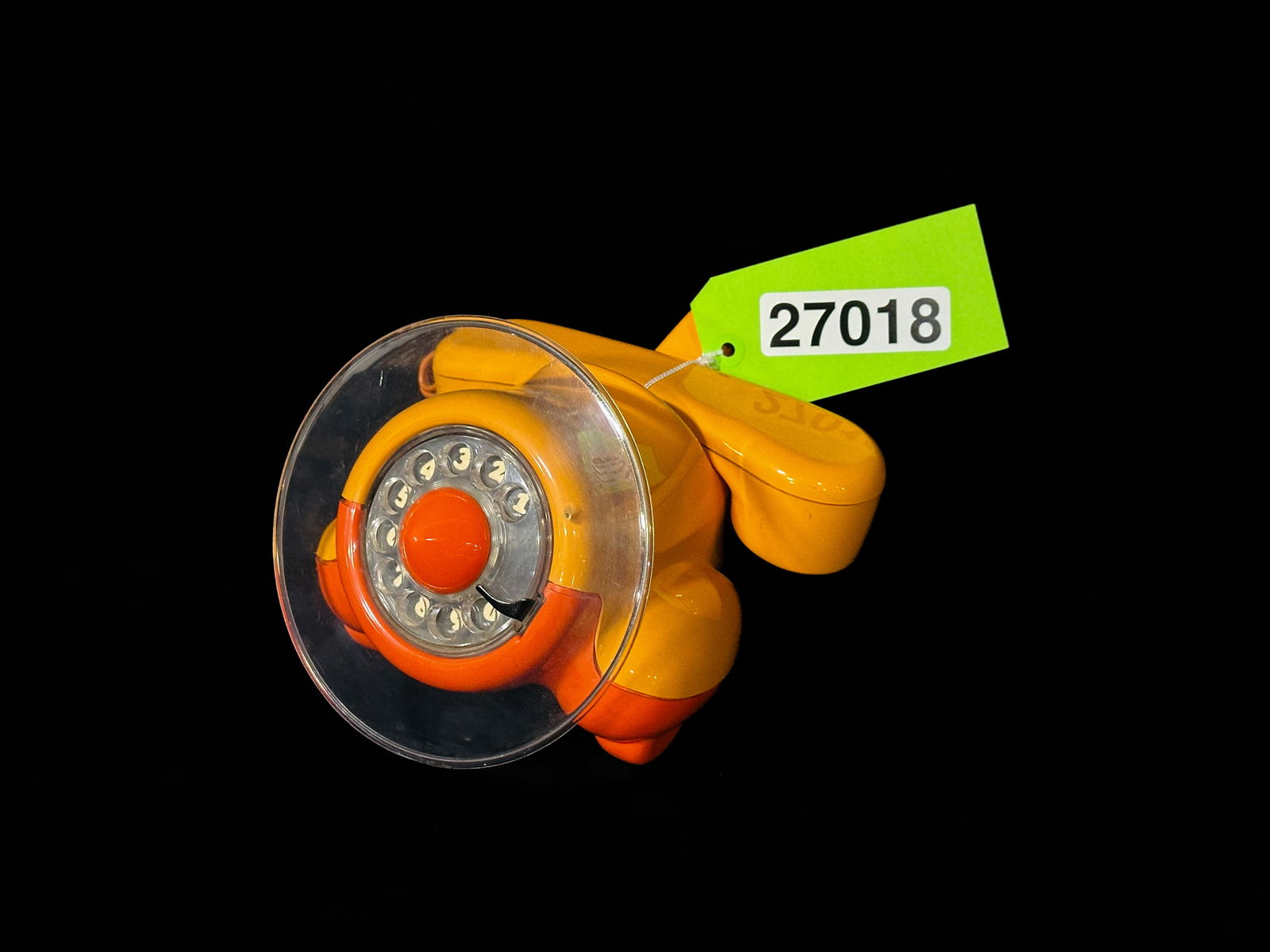 Alexander Graham Plane Northern Telecom Orange Rotary Dial phone (1 of 3)