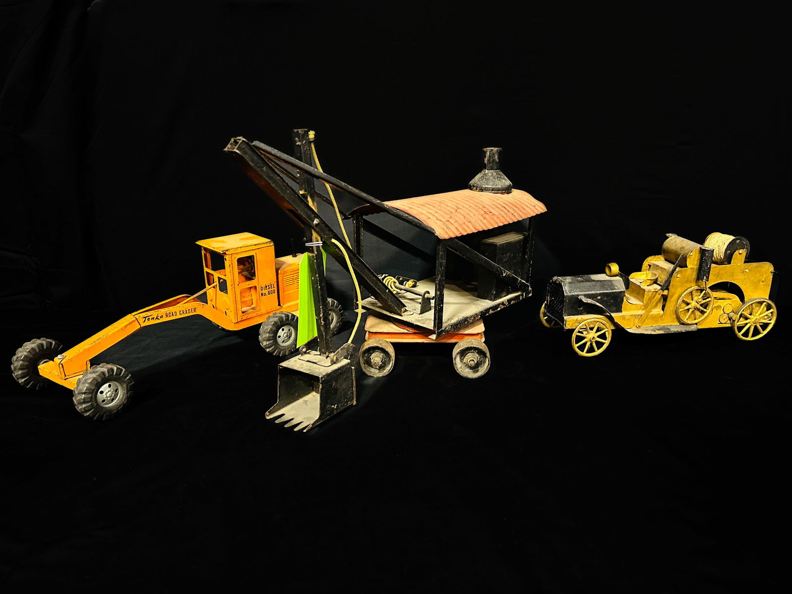 Buddy L Steel Steam shovel Tonka grader Dayton hillclimber toy (1 of 2)