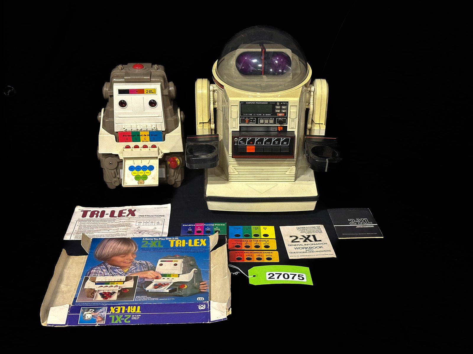 1984 Tomy Omnibot Tape player deck. Mega Corp 2XL robot with Tri-Lex (1 of 2)