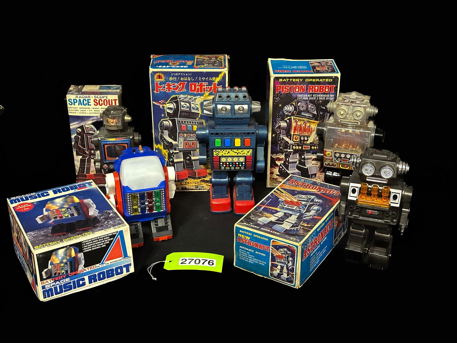 Space Music Robot Radar Scope Space Scout Astronaut Piston Robot and Japanese No 30-36011 robot (1 of 2)