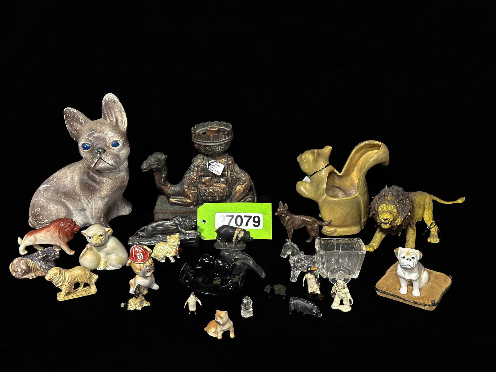 Elephant Tiger squirrel dog pig penguin camel lamp cast irony rubber toys dog door stop (1 of 2)