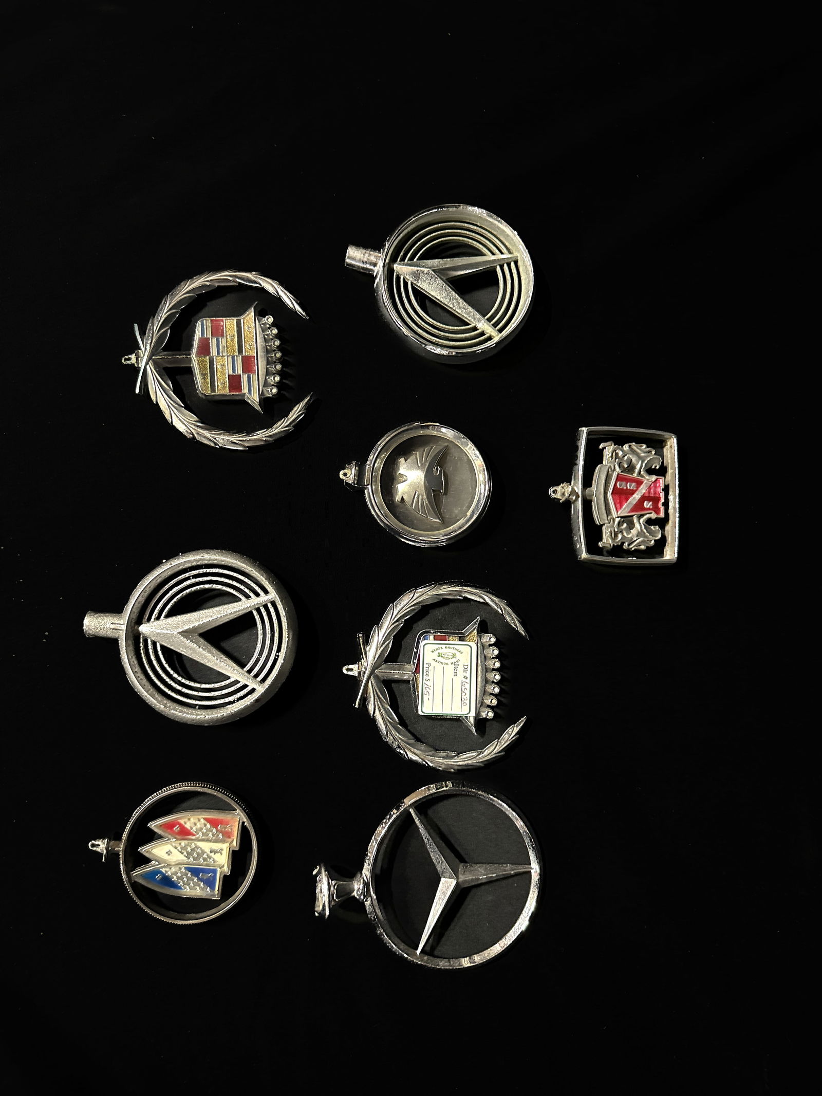 Cadillac Chrysler Buick Mercedes hood emblem (1 of 3)