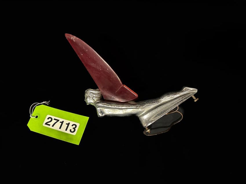 Chrome Flying Spirit Goddess hood emblem with plastic lighted wings: Not sure of brand. Flying goddess hood ornament. PLEASE NOTE, THERE IS ONLY ONE WAY TO PAY FOR ONLINE ITEMS IN THIS AUCTION WHICH IS THROUGH LIVE AUCTIONEERS. THIS IS THE MOST SECURE METHOD OF PAYMENT