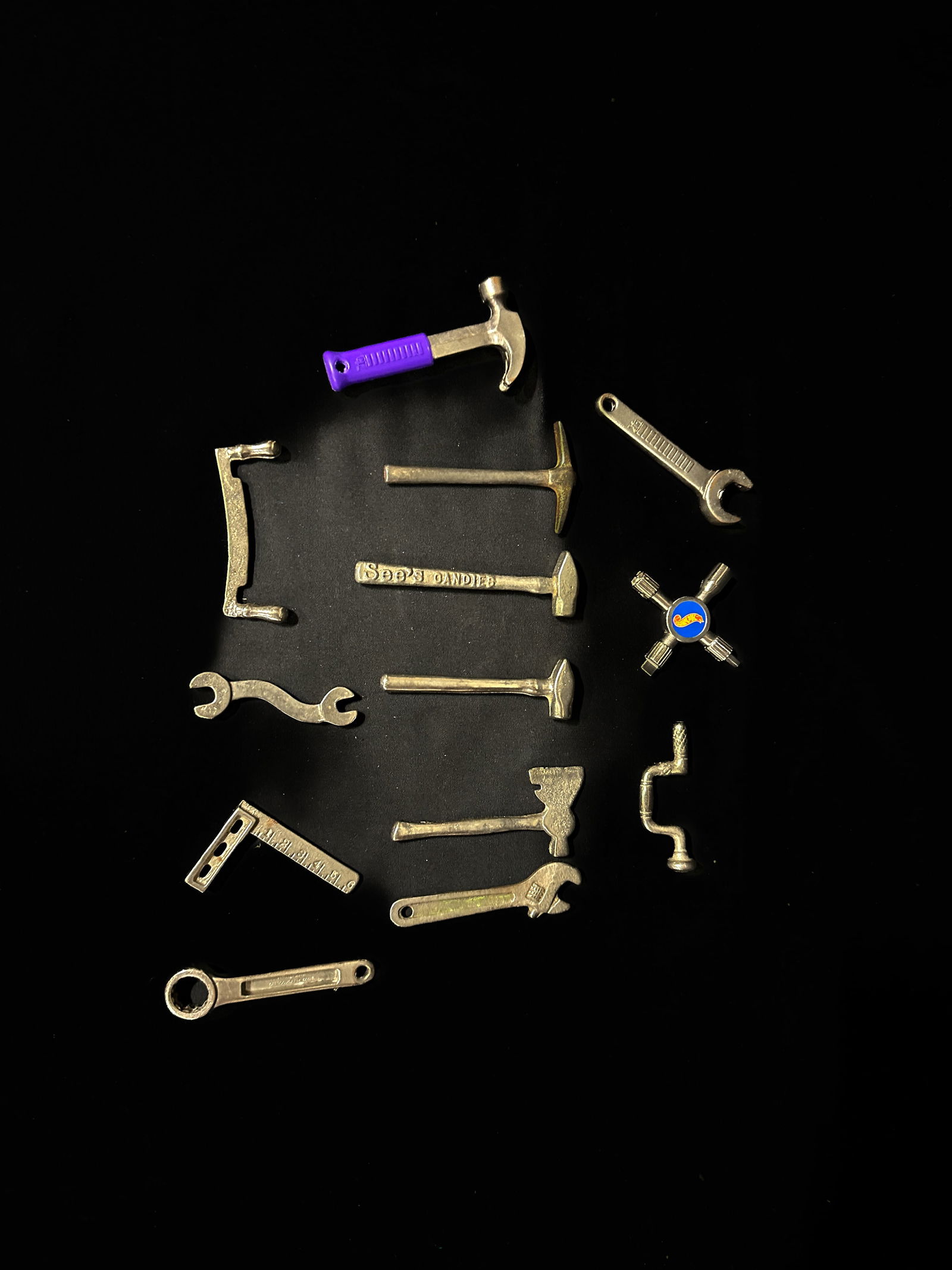 CT mini small wrench hammer axe pick saw hot wheels lug nut tools See?s Candies hammer (1 of 2)