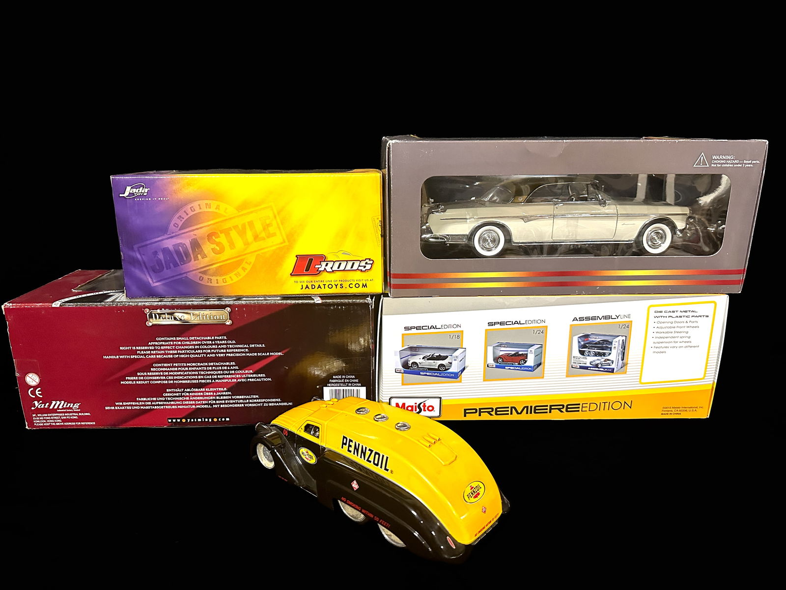 Maisto Jada D rods toys Airflow Turbine car Chrysler Imperial Plymouth fury model cars (1 of 3)