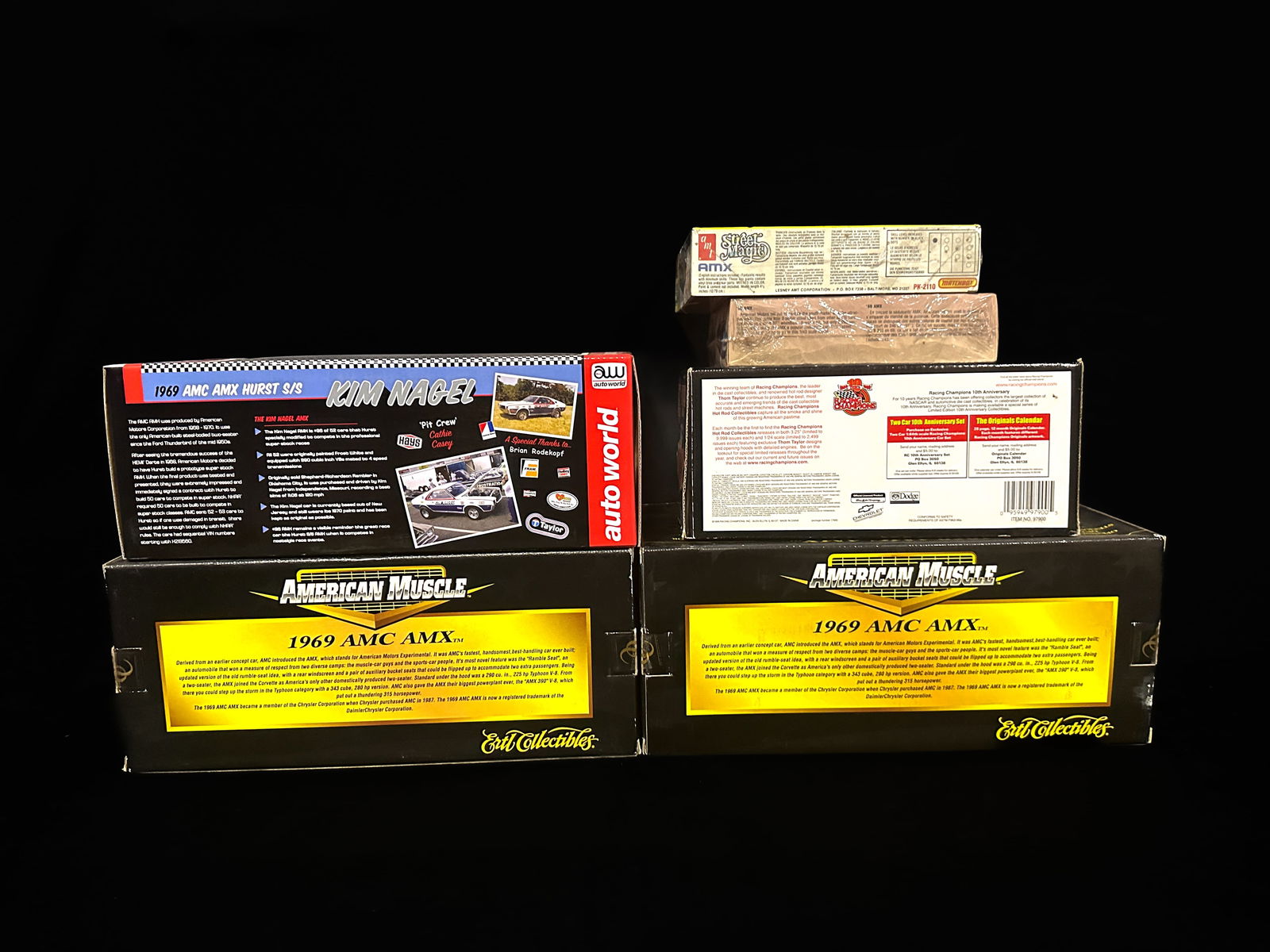 1969 1970 AMC AMX Auto World American muscle AMT Racing Champion model car (1 of 3)