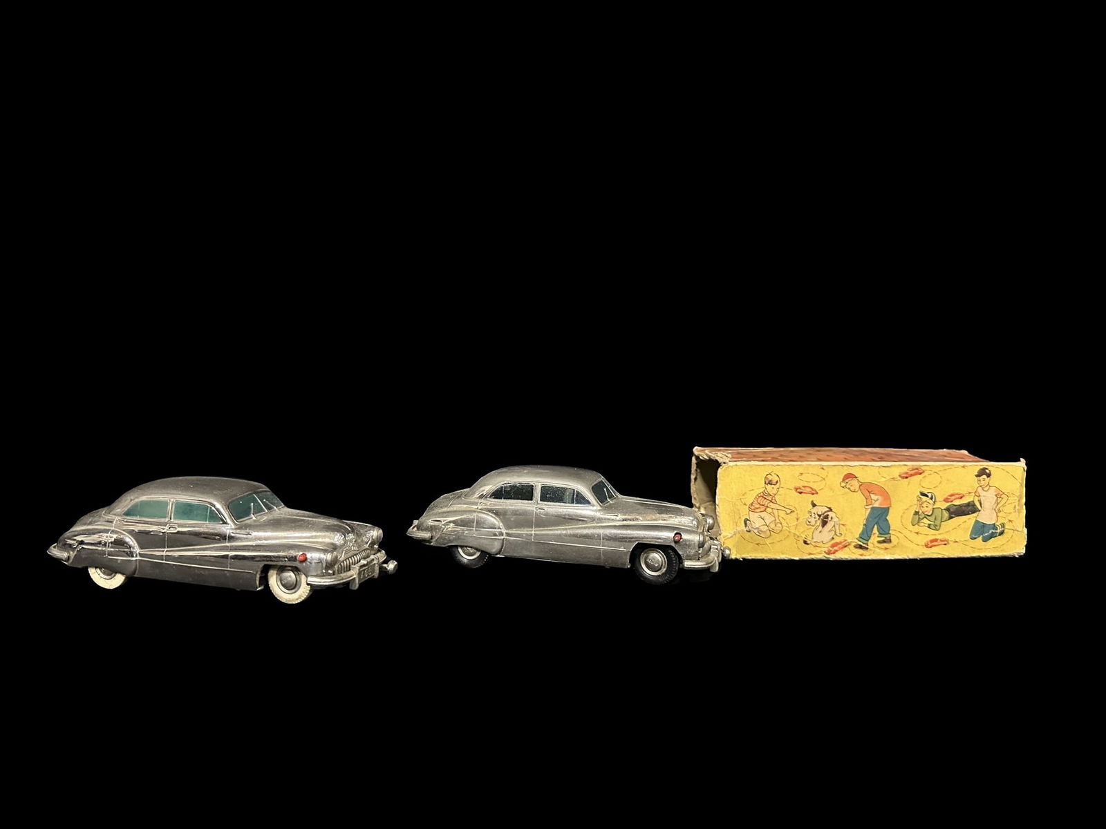 German Prameta Buick 405 chrome model toy with box (1 of 2)