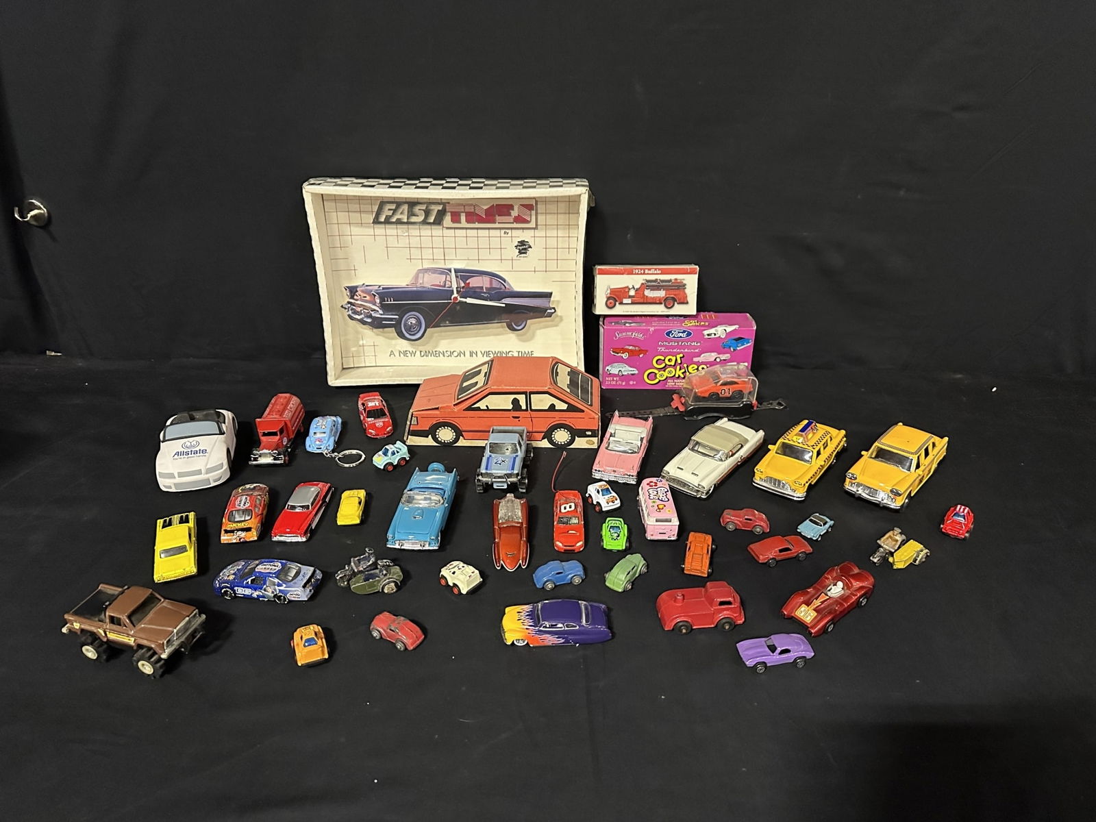 Ford Chevrolet Taxi red crown charger dukes of hazard wrist racer mercury cast iron tin model toys (1 of 2)
