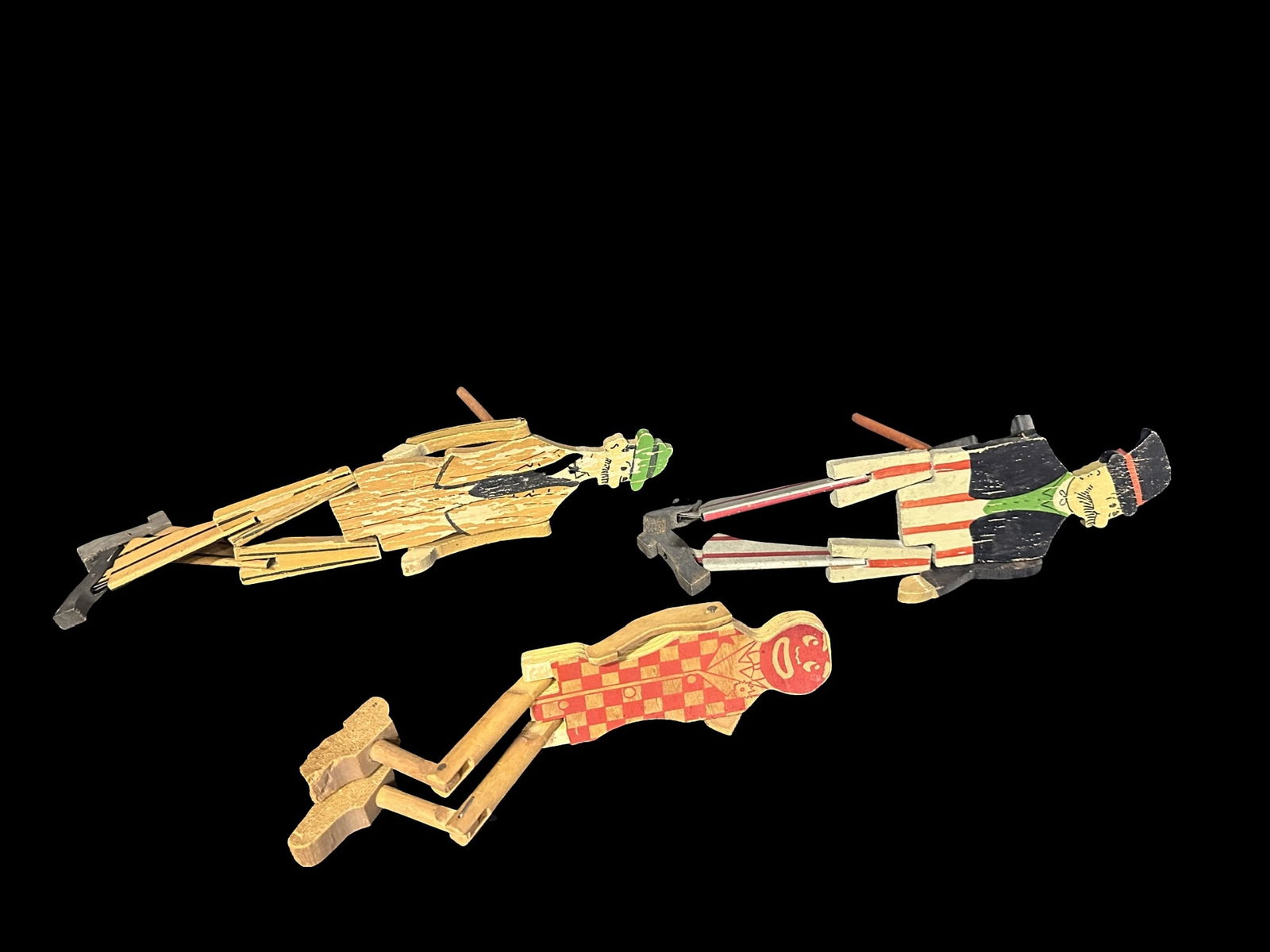 1920s Mutt and Jeff wooden walking toys (1 of 1)