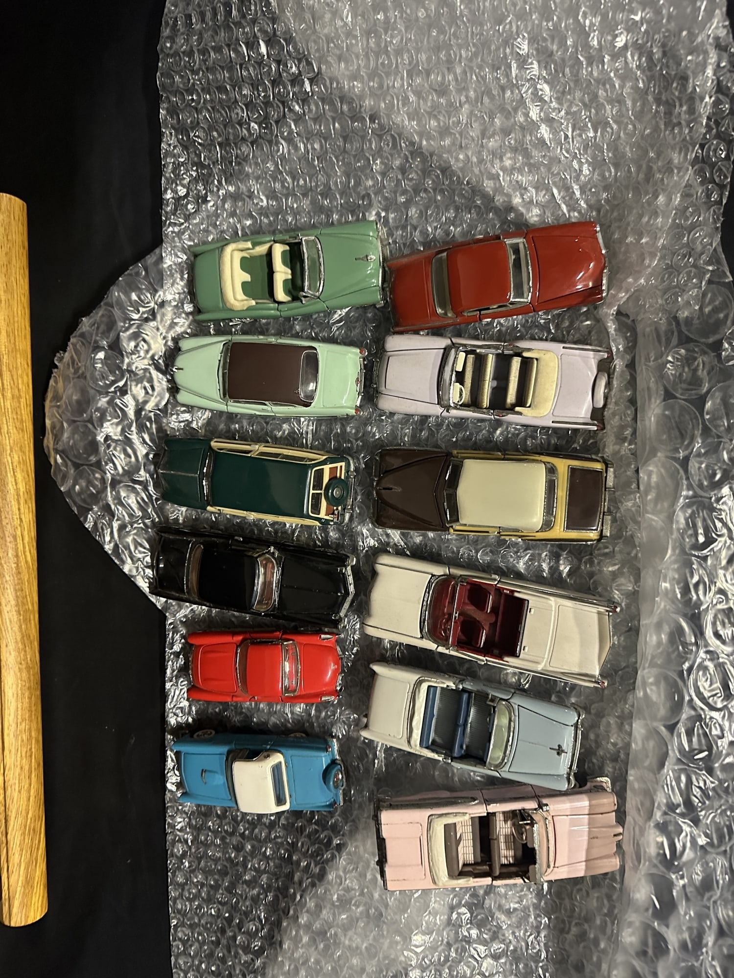 Franklin Mint The classic cars of the 50?s wooden display cabinet (1 of 2)