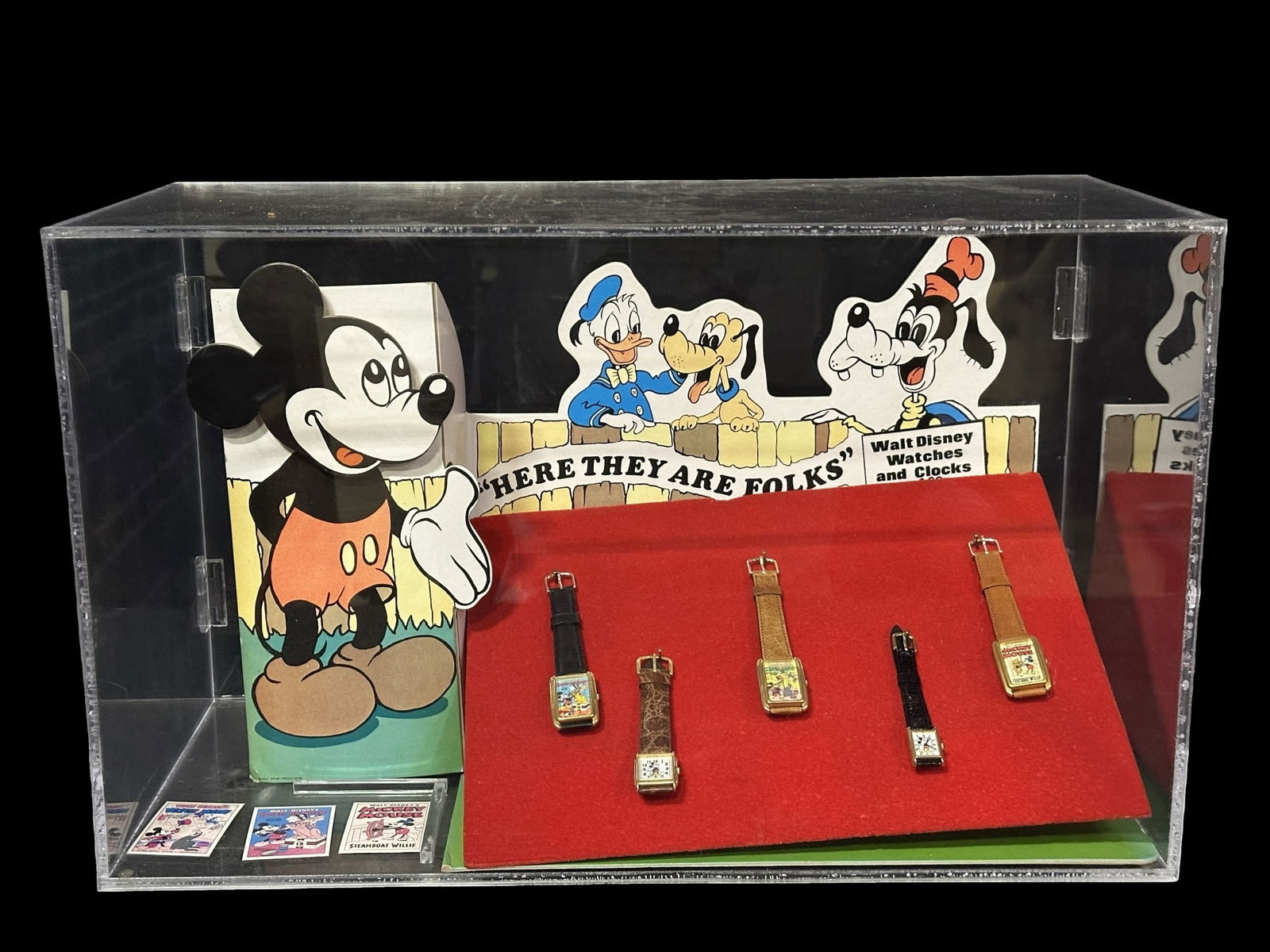 Walt Disney Watch and Clock display with watches (1 of 2)