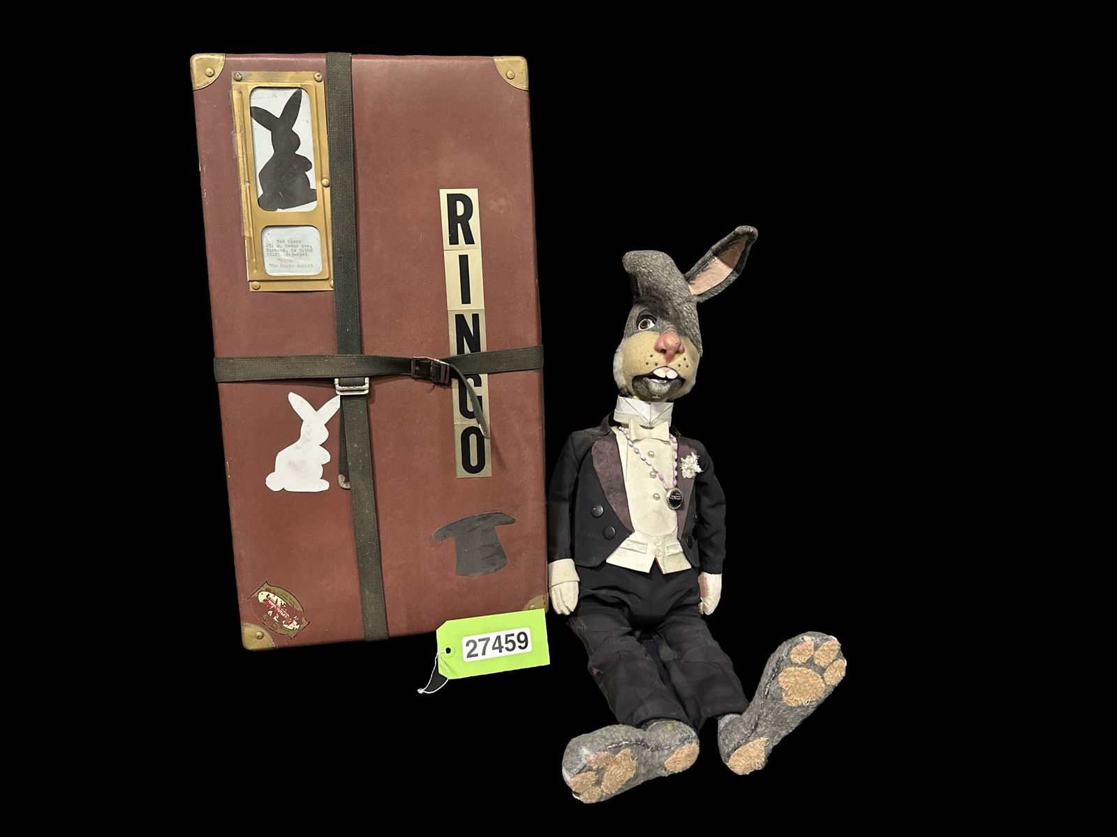 Ted Lloyd Ringo Cecil rabbit ventriloquist dummy puppet (1 of 2)