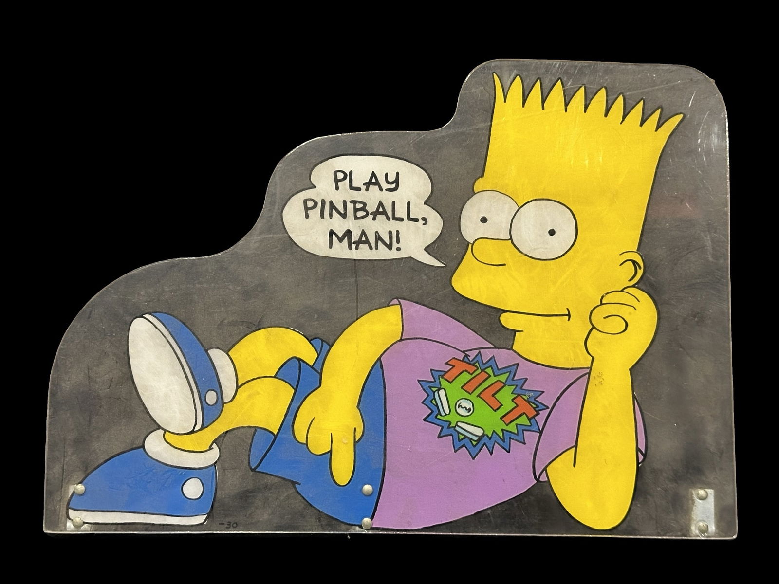 Bart Simpson Play pinball man video game pinball topper (1 of 2)