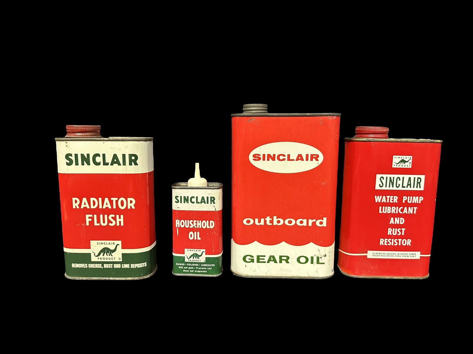 Sinclair outboard gear oil Radiator flush Household oil and water pump lubricant can (1 of 2)