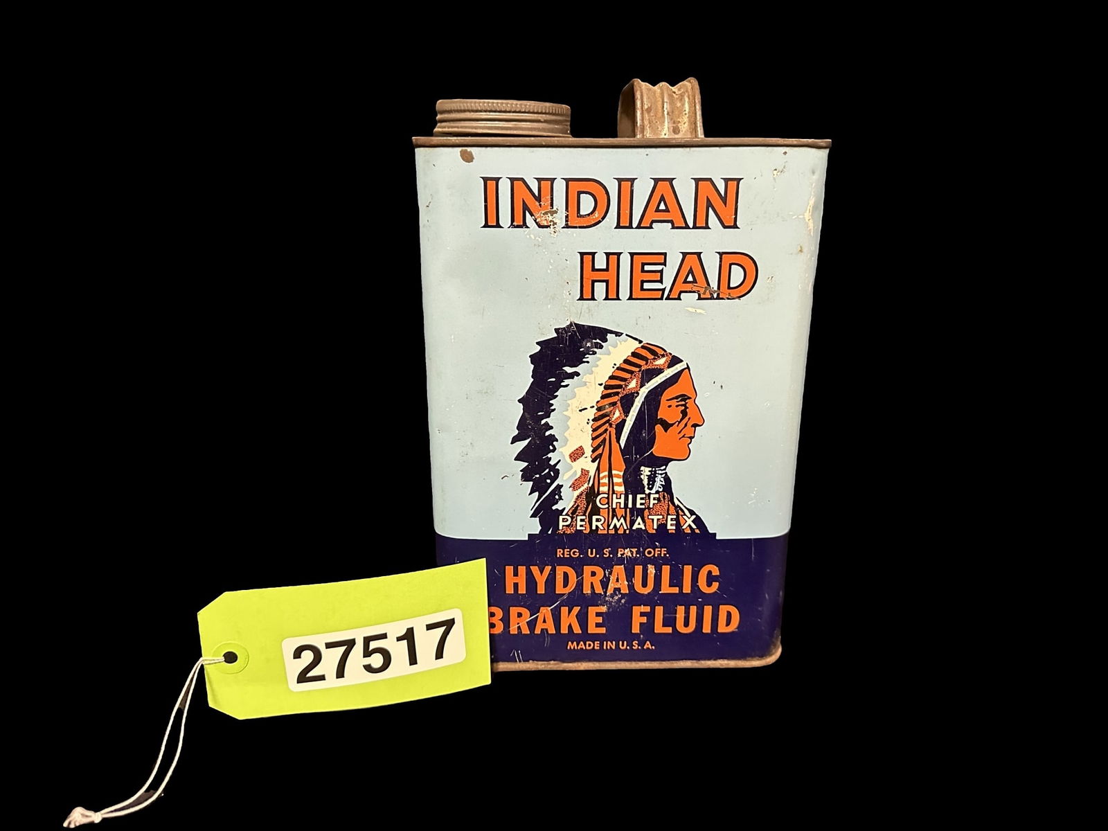 Indian Head Hydraulic Brake Fluid can (1 of 2)