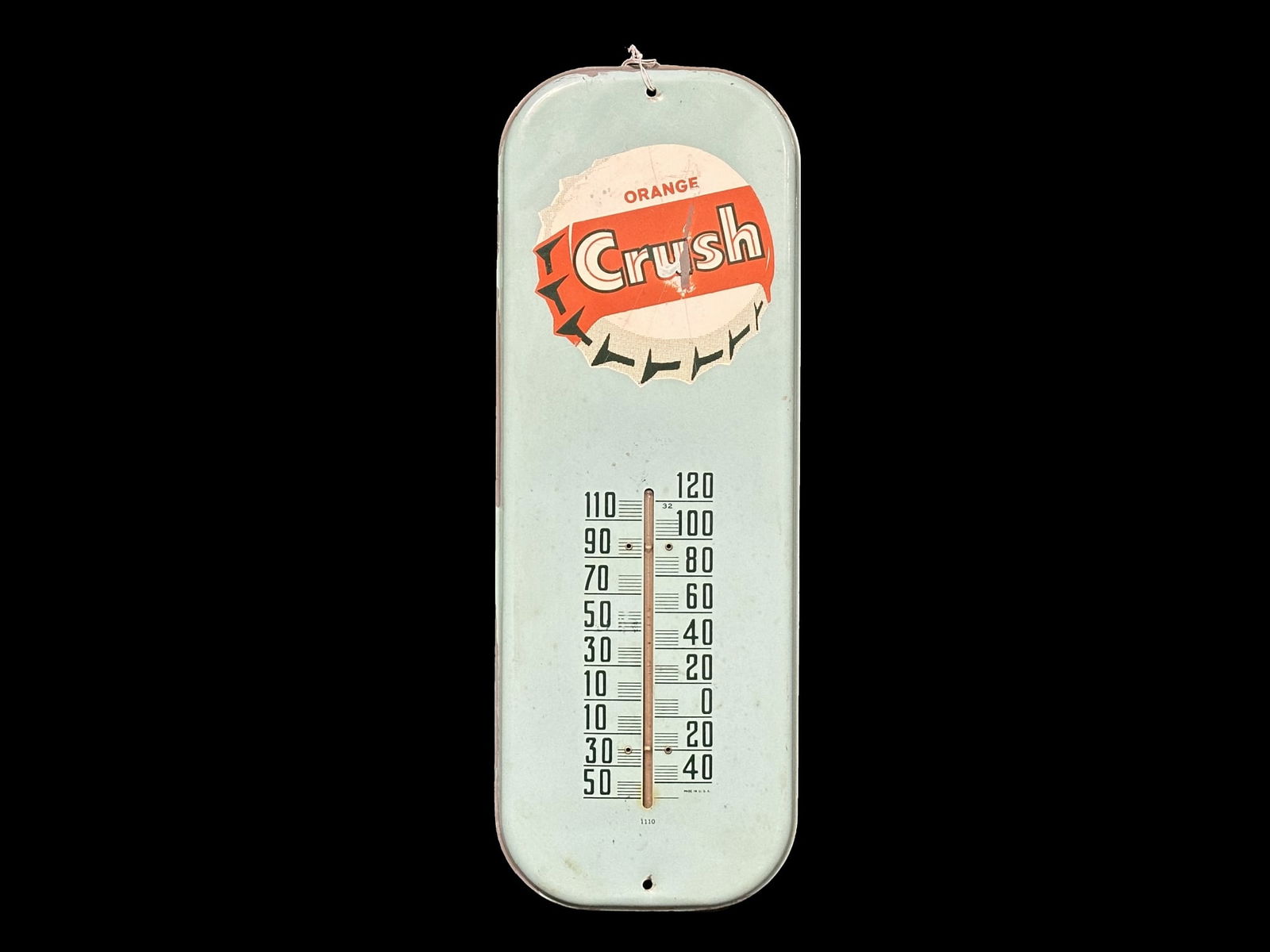 Orange Crush metal thermometer (1 of 2)