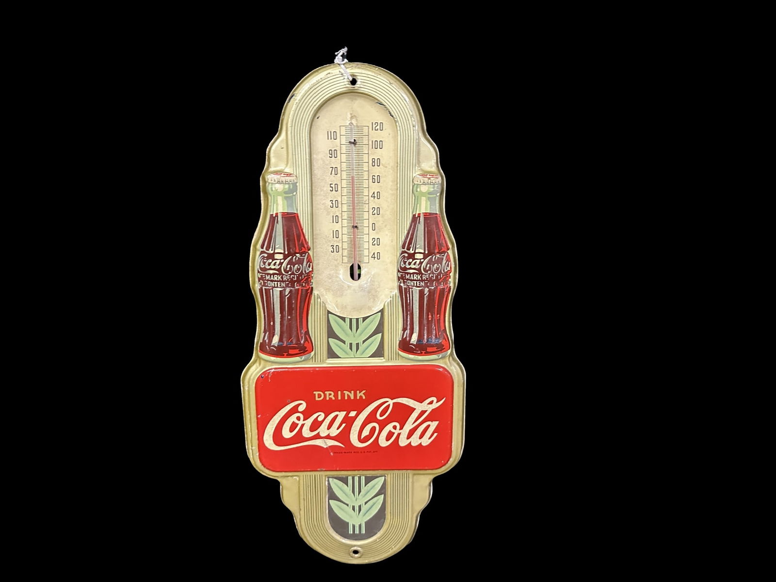 Coca Cola drink Coke metal thermometer (1 of 4)
