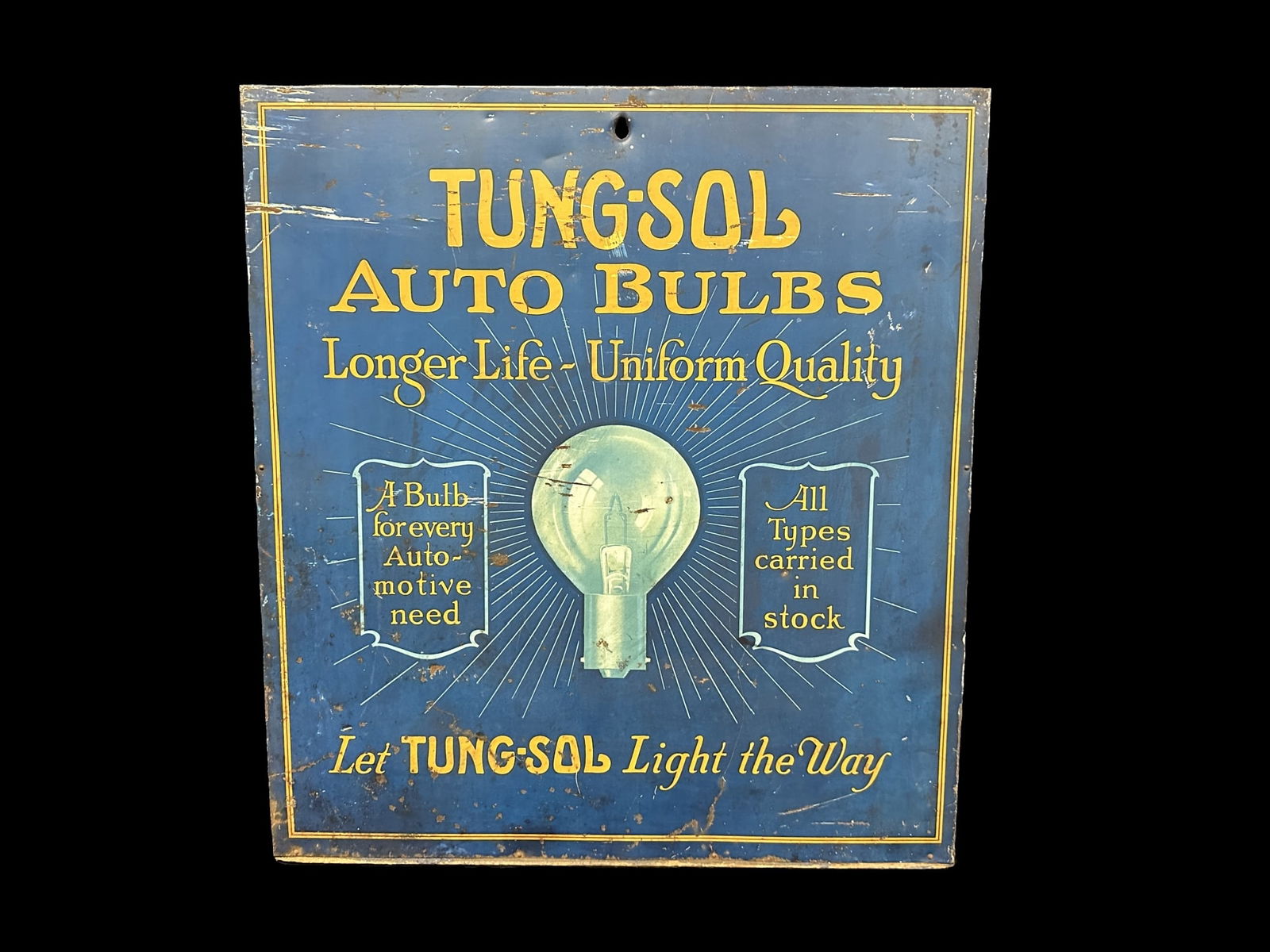 Tung-sol Auto bulb longer life empty cabinet Tungsol display (1 of 3)