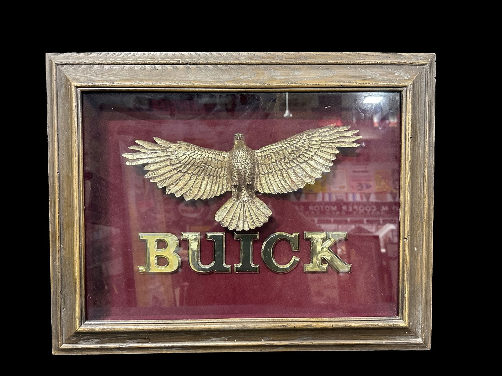 Framed Buick eagle showroom promo display sign (1 of 2)