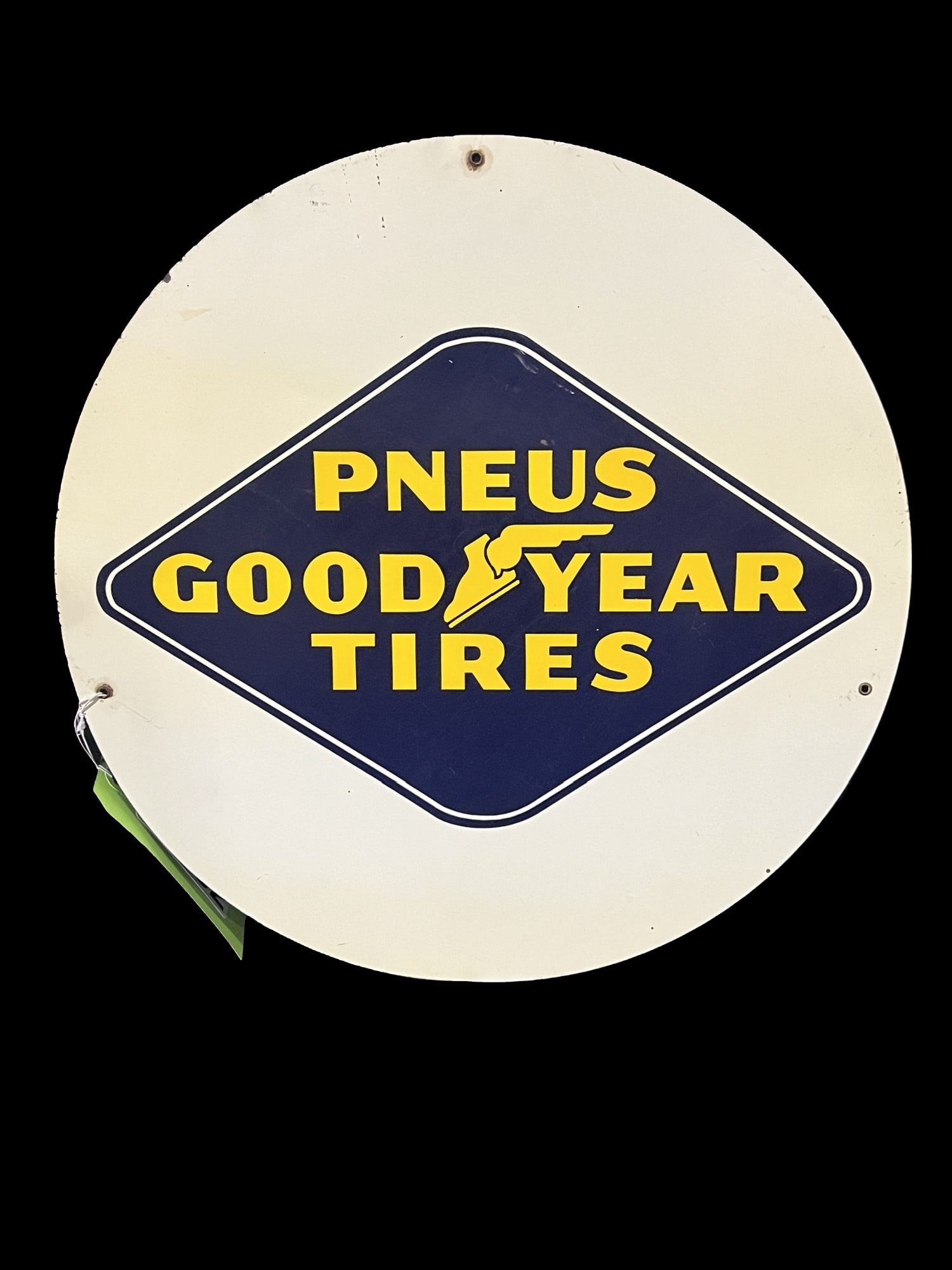 Pneus Goodyear tires metal sign (1 of 2)