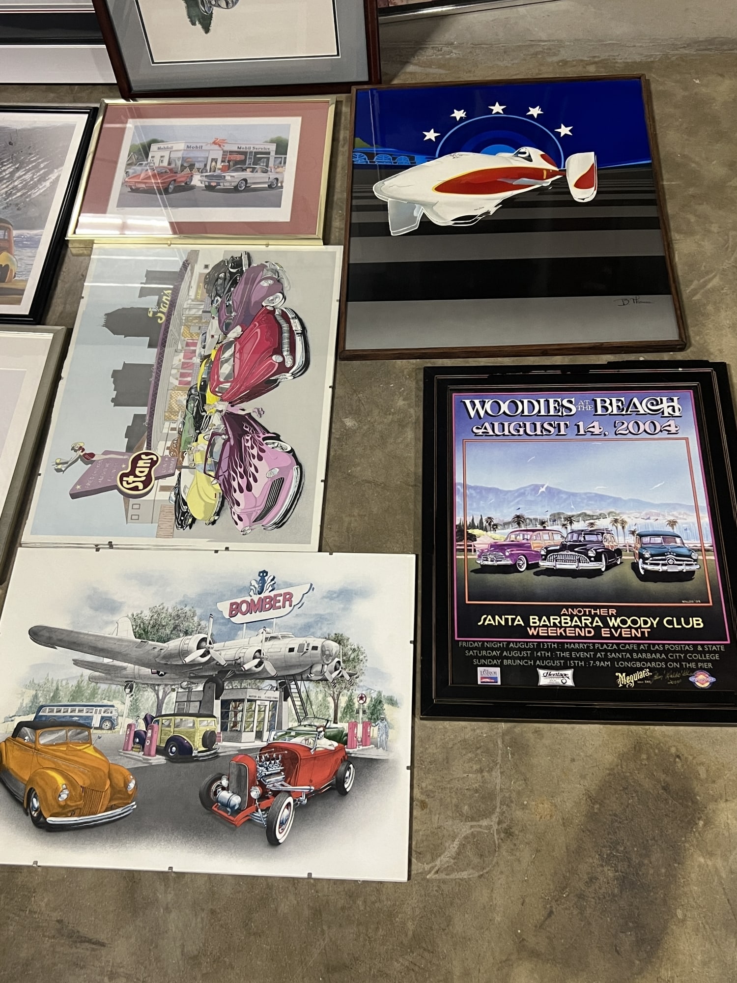 Car collection framed posters. Buick Ford Chevrolet NHRA Mobil jack schmitt (1 of 8)