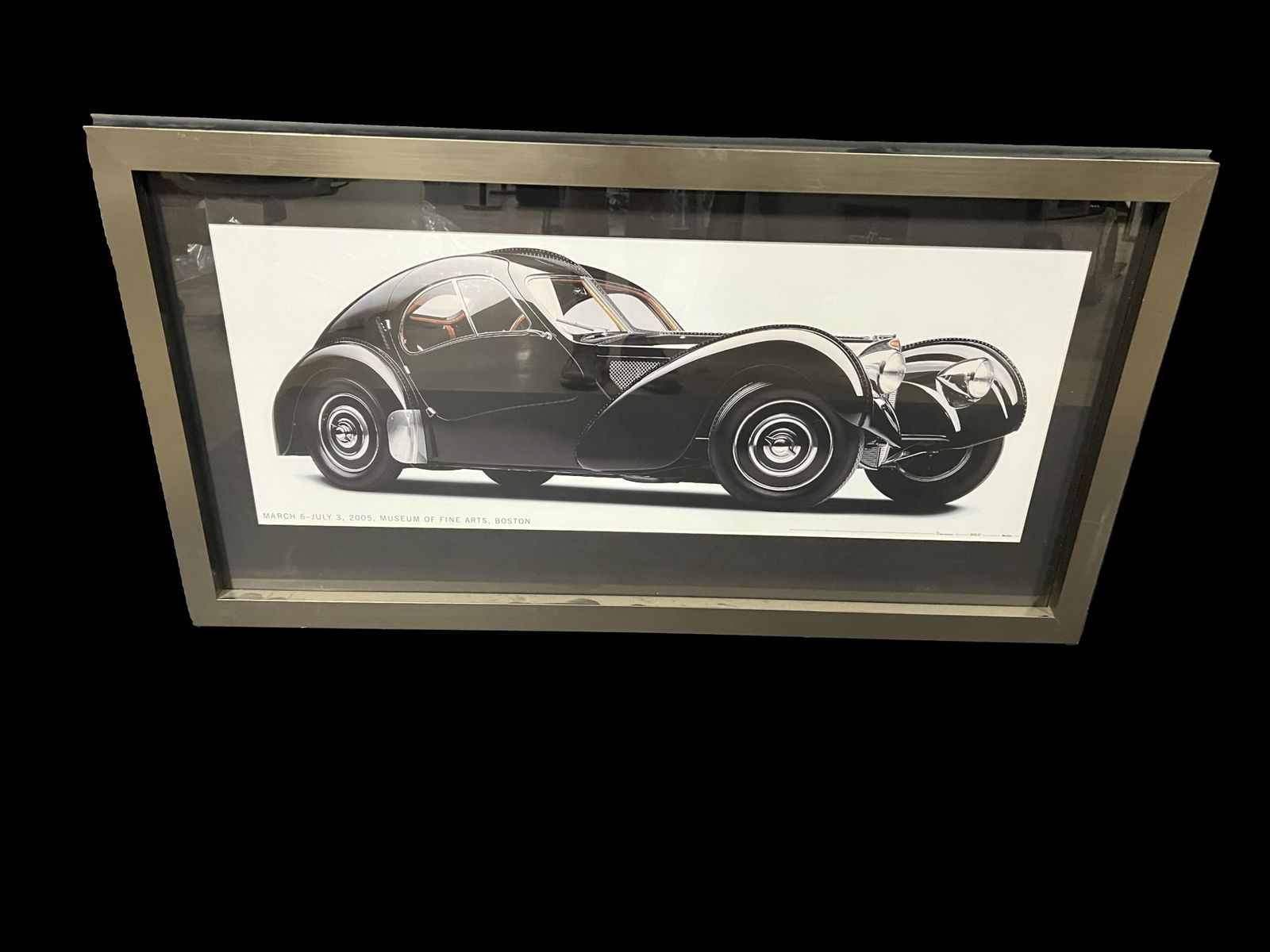 1938 Bugatti Type 57SC Museum of fine arts framed poster (1 of 1)