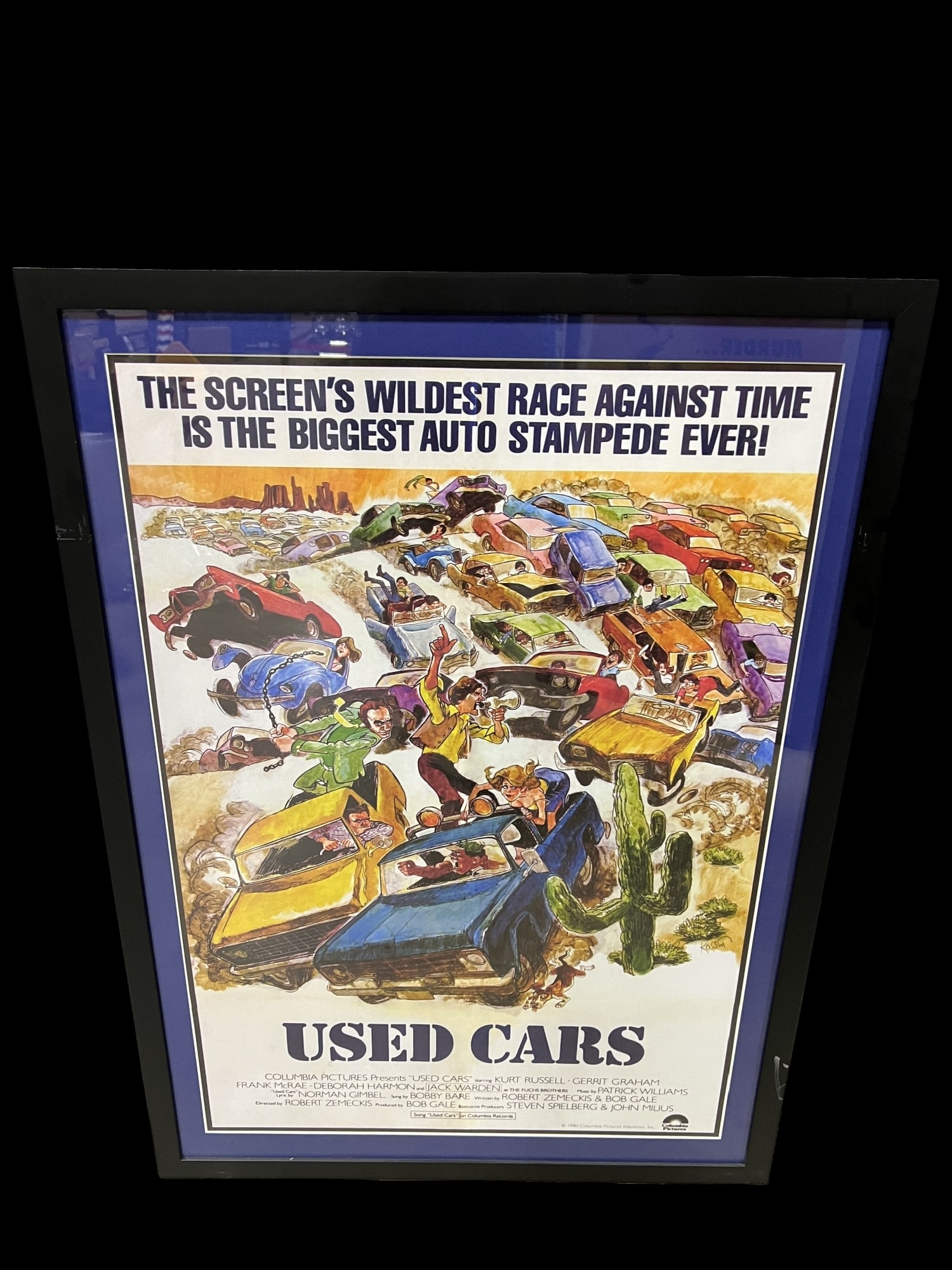 Used cars framed movie poster (1 of 1)