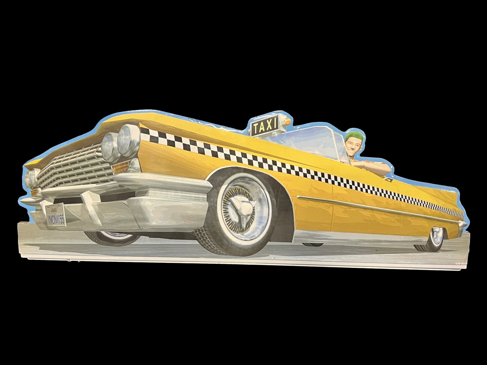 Crazy taxi video game topper: Believe this is the piece that goes on top of the Crazy Taxi video game. PLEASE NOTE, THERE IS ONLY ONE WAY TO PAY FOR ONLINE ITEMS IN THIS AUCTION WHICH IS THROUGH LIVE AUCTIONEERS. THIS IS THE MOST 