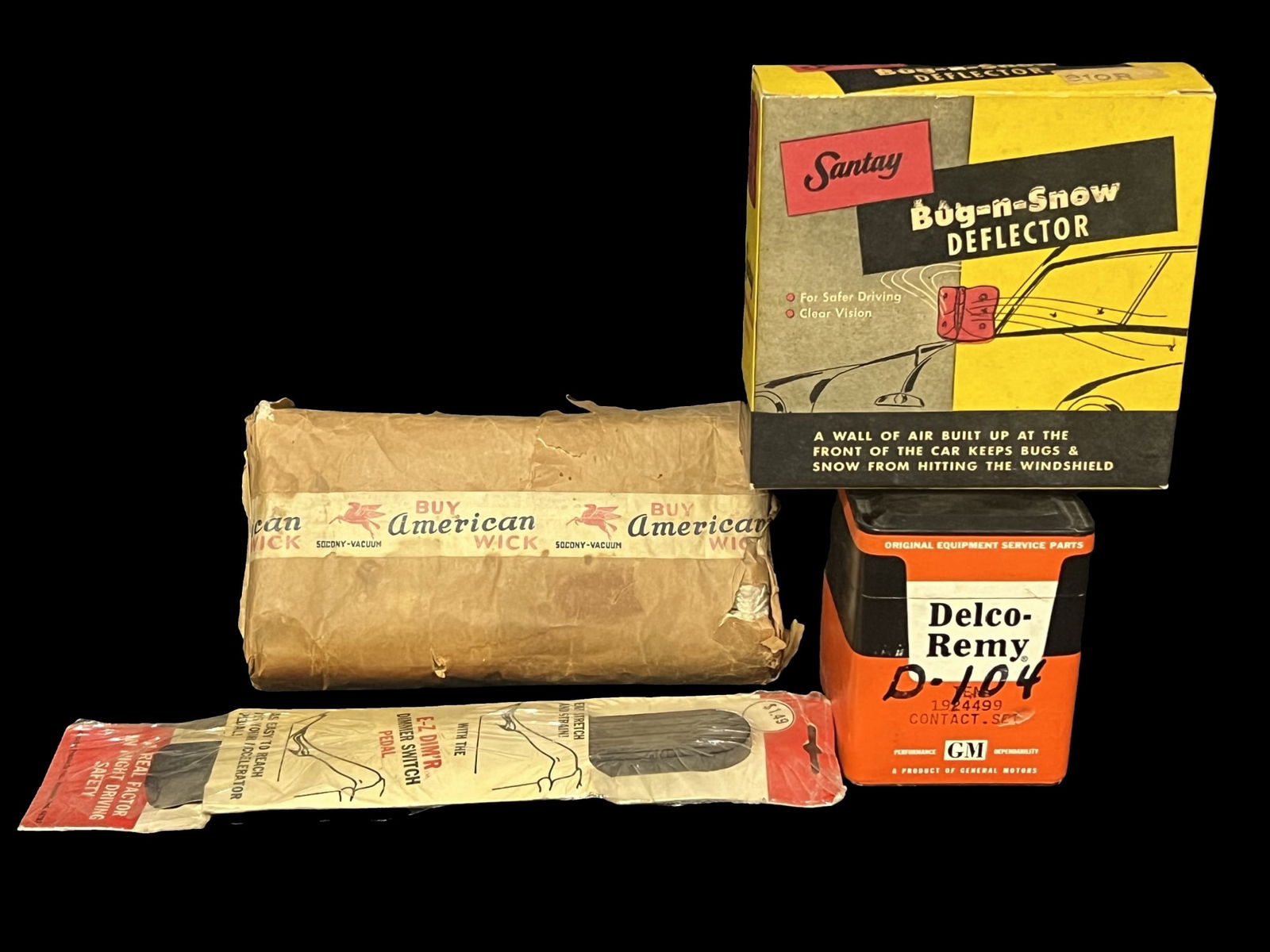 Socony Buy American Wick Santay Bug N Snow Deflector E-Z Dim?R pedal (1 of 1)