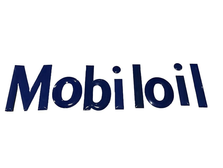 Mobil Oil porcelain letters sign (1 of 1)