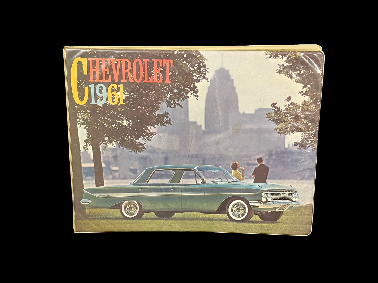 Original 1961 Chevrolet impala Corvette dealer sales showroom album data book color interior (1 of 2)