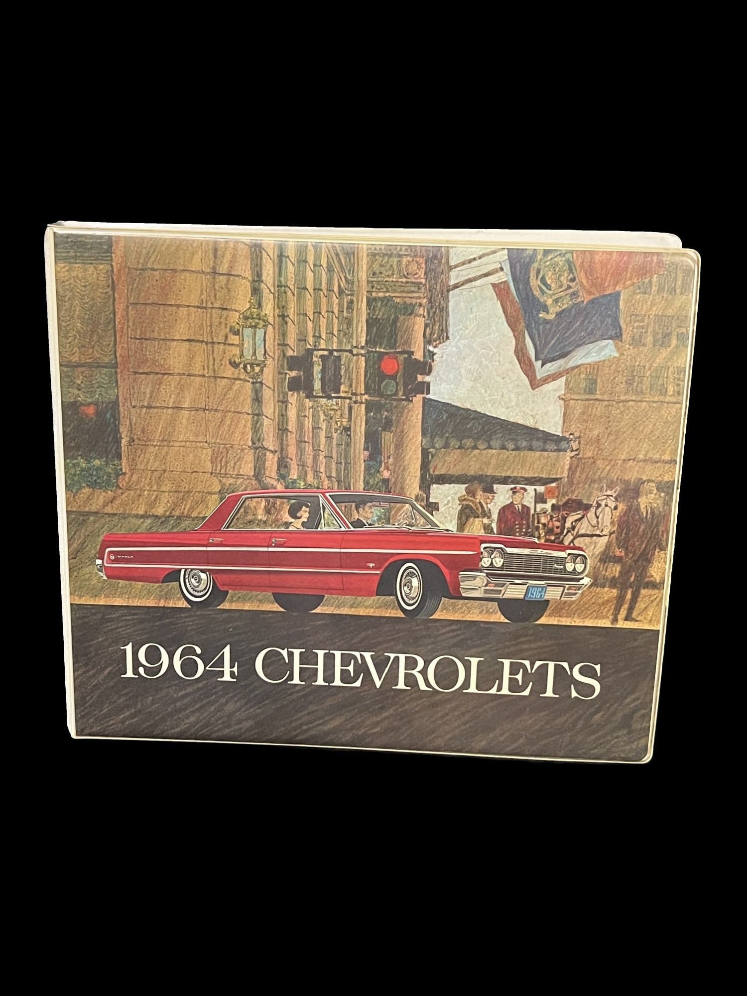 Original 1964 Chevrolet impala Corvette dealer sales showroom album data book (1 of 2)