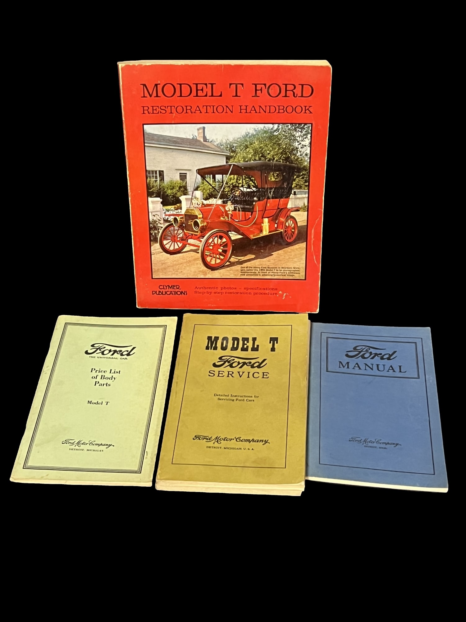 Ford model T price list of body parts Manual and restoration handbook (1 of 1)