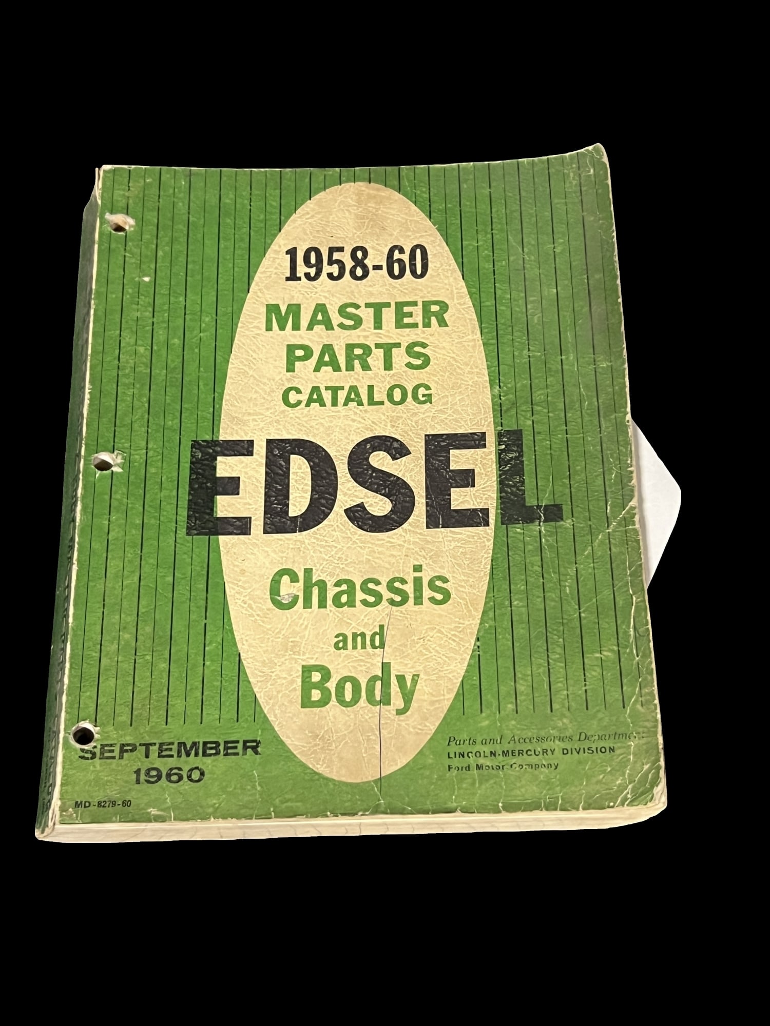 1958-60 Edsel chassis and body master parts catalog (1 of 1)