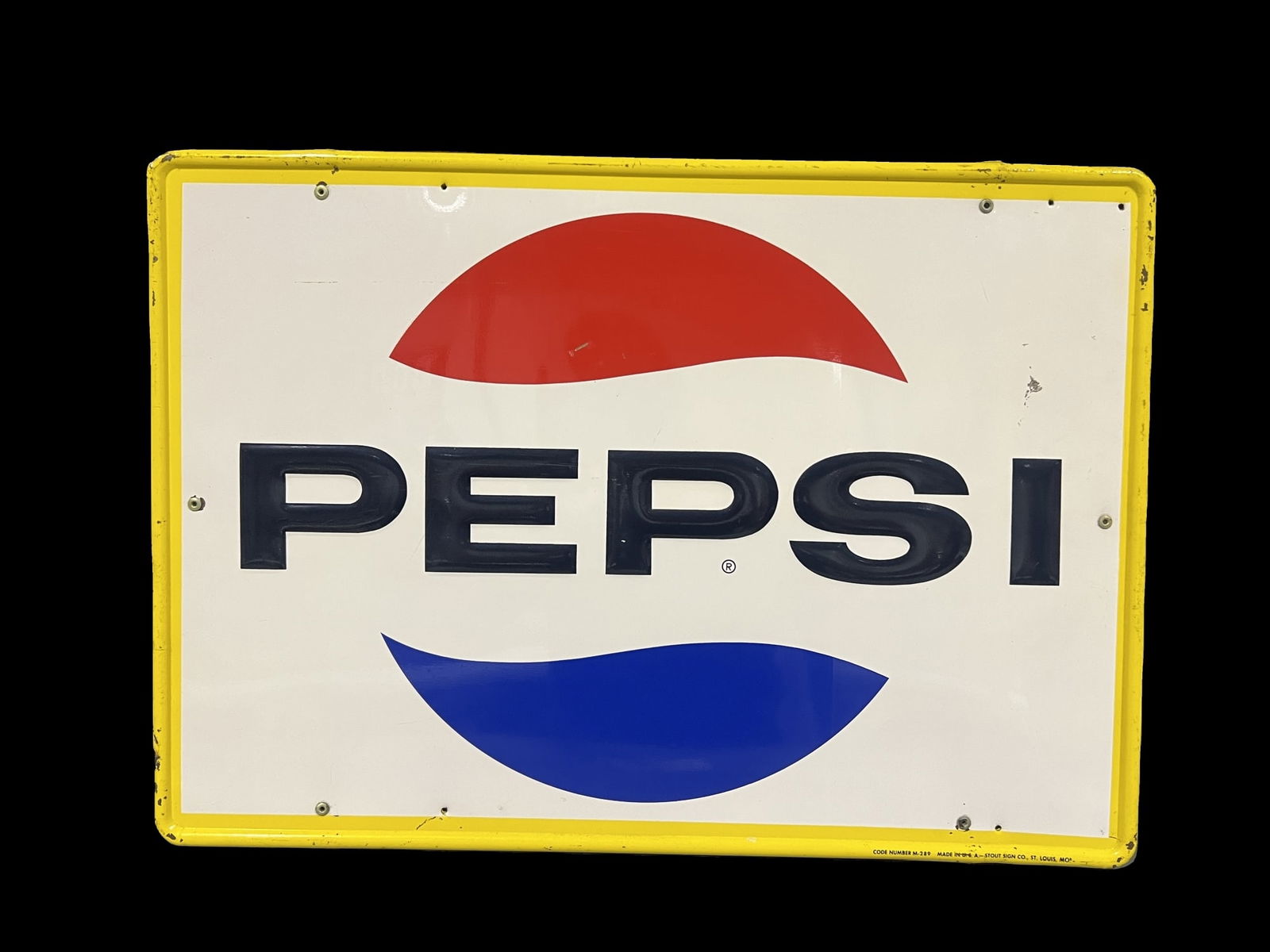 Pepsi Cola tin metal soda sign (1 of 1)