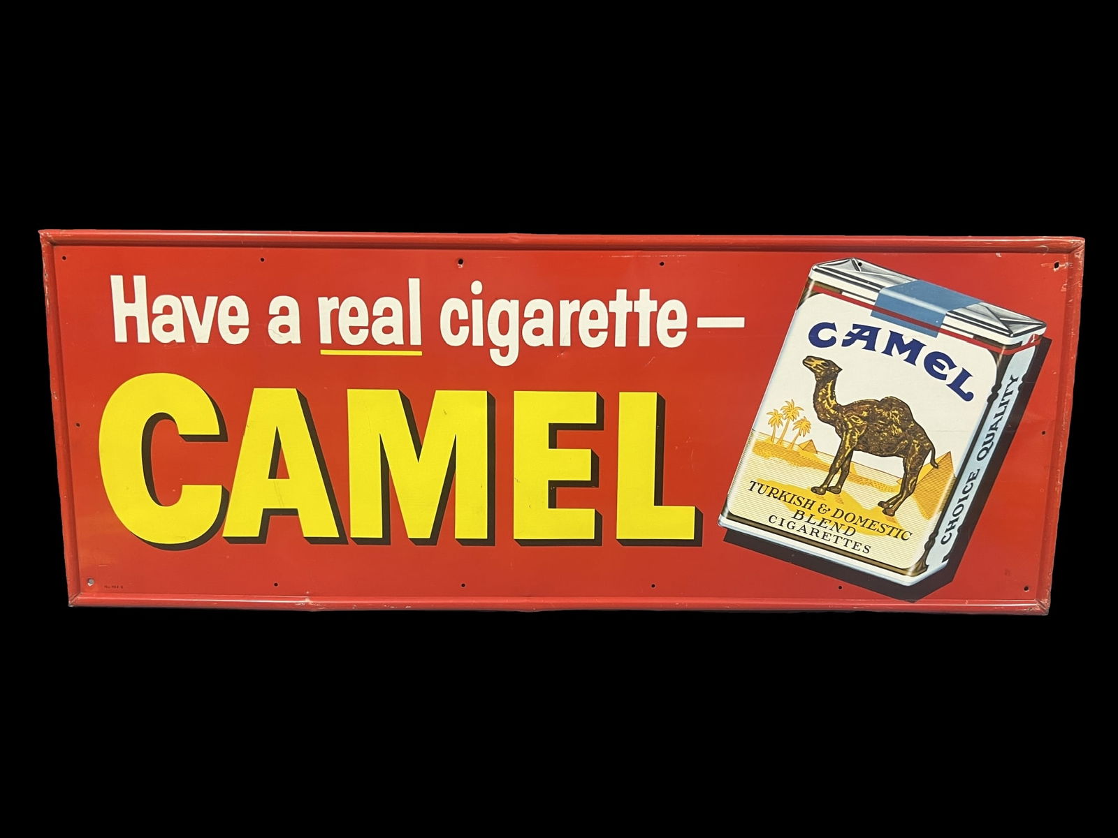 Camel Cigarettes tobacco tin metal sign (1 of 1)