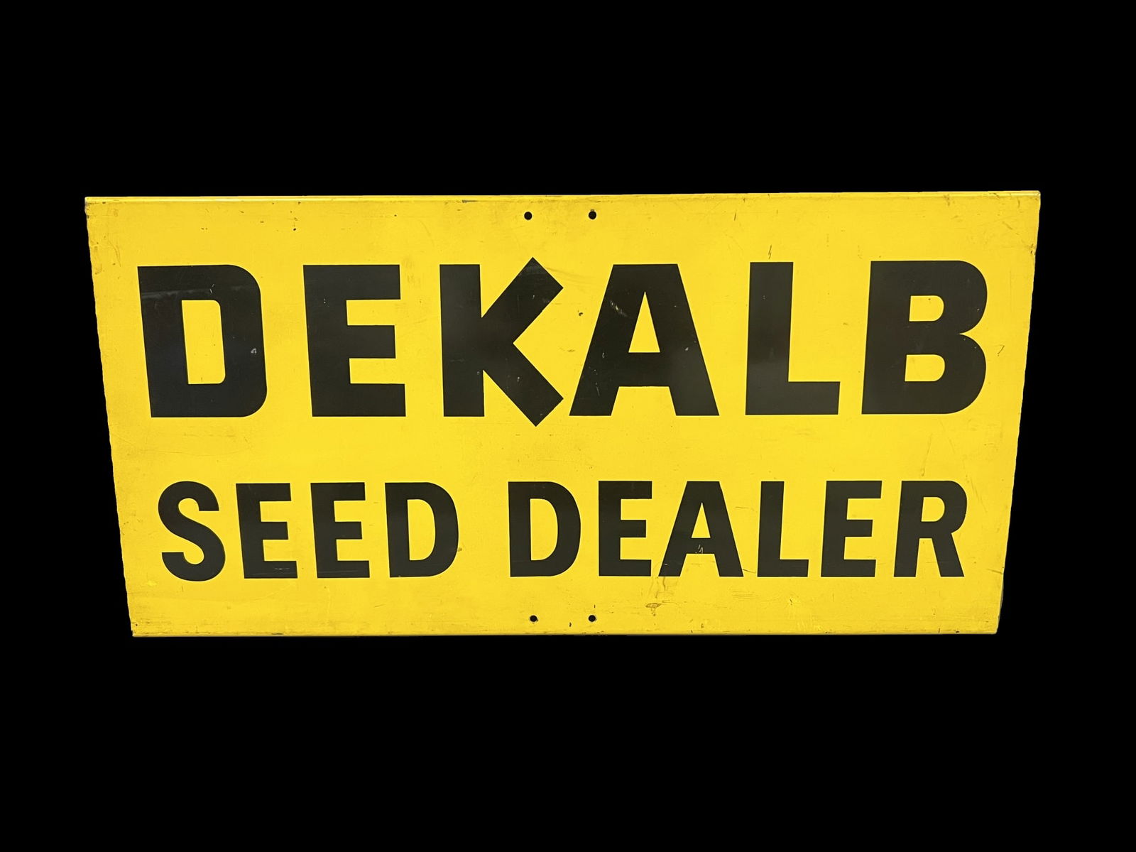 Dekalb Seed dealer tin metal farming topper sign (1 of 2)